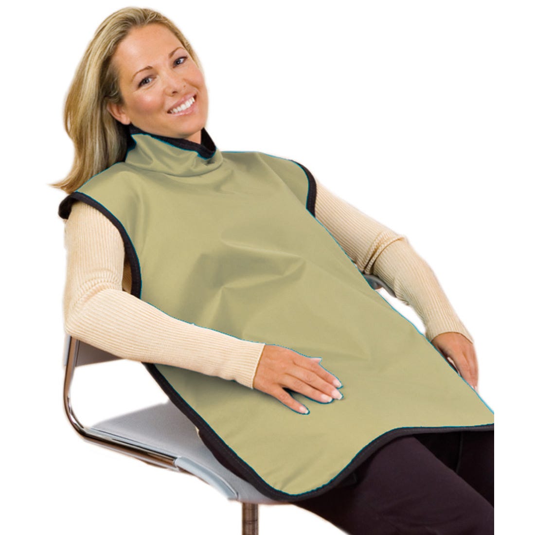 Dental Patient Apron Adult with thyroid collar- 24x 27"
