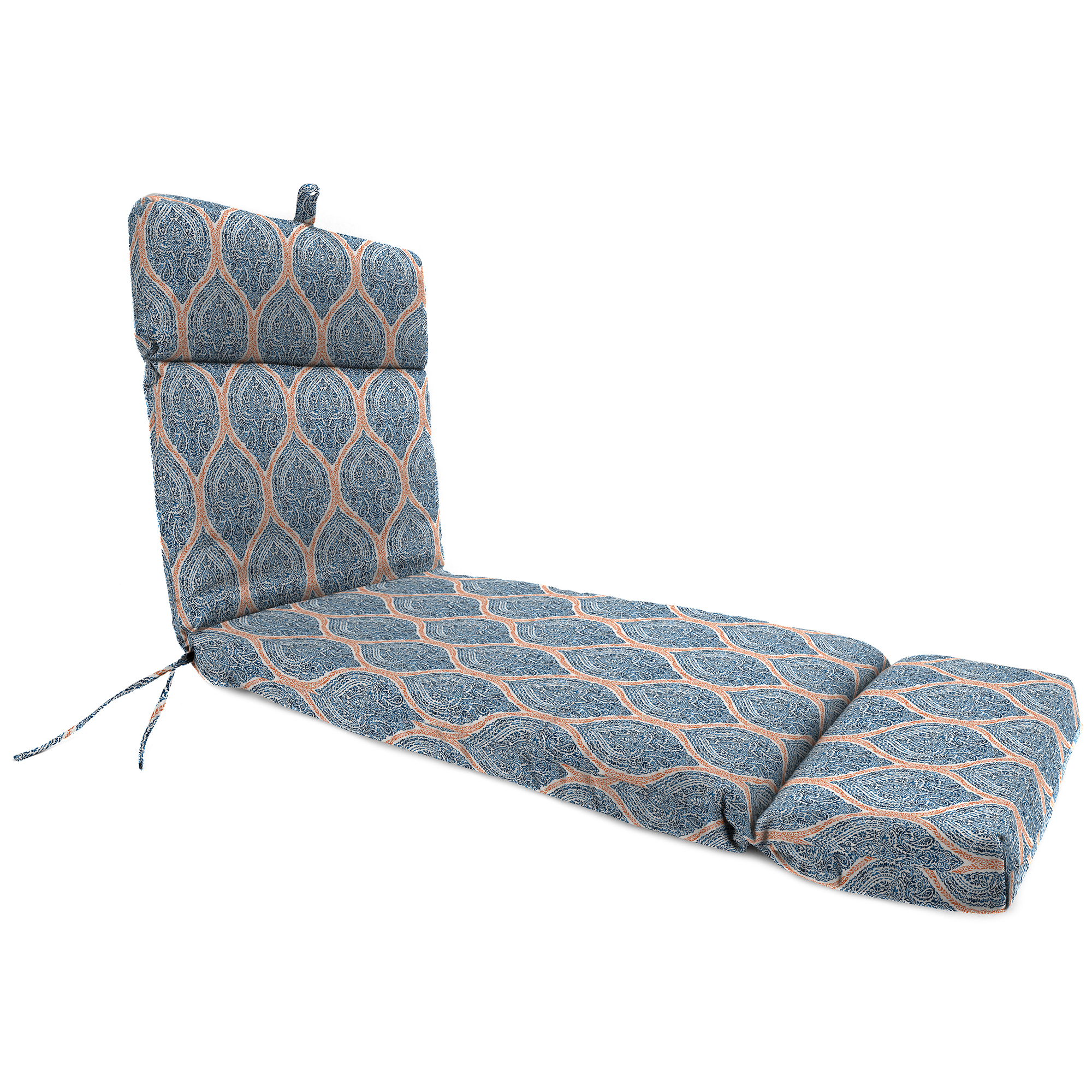 New Outdoor Patio Chaise Lounge Chair Cushion with Ties 75.5" x 22", UV Treated - Picture 6 of 12