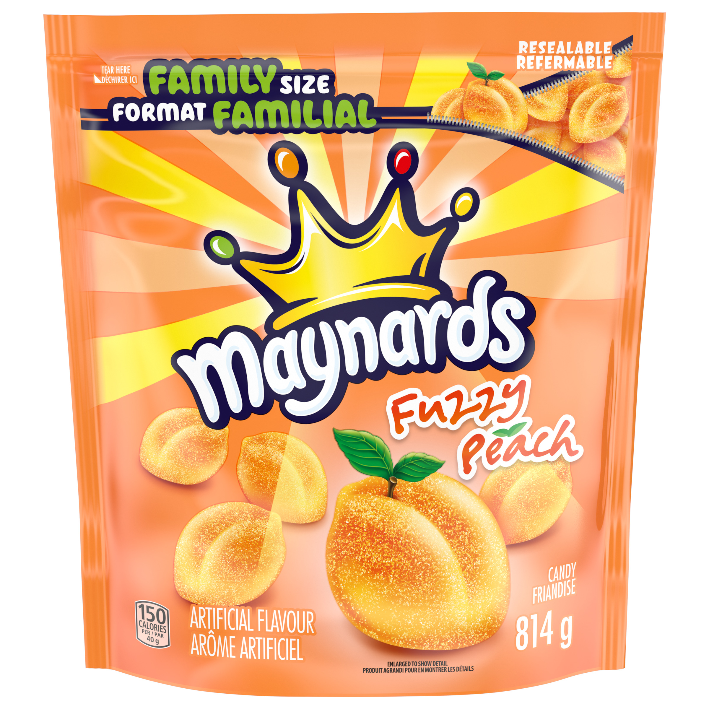 Maynards Party Size Fuzzy Peach Candy, 814G