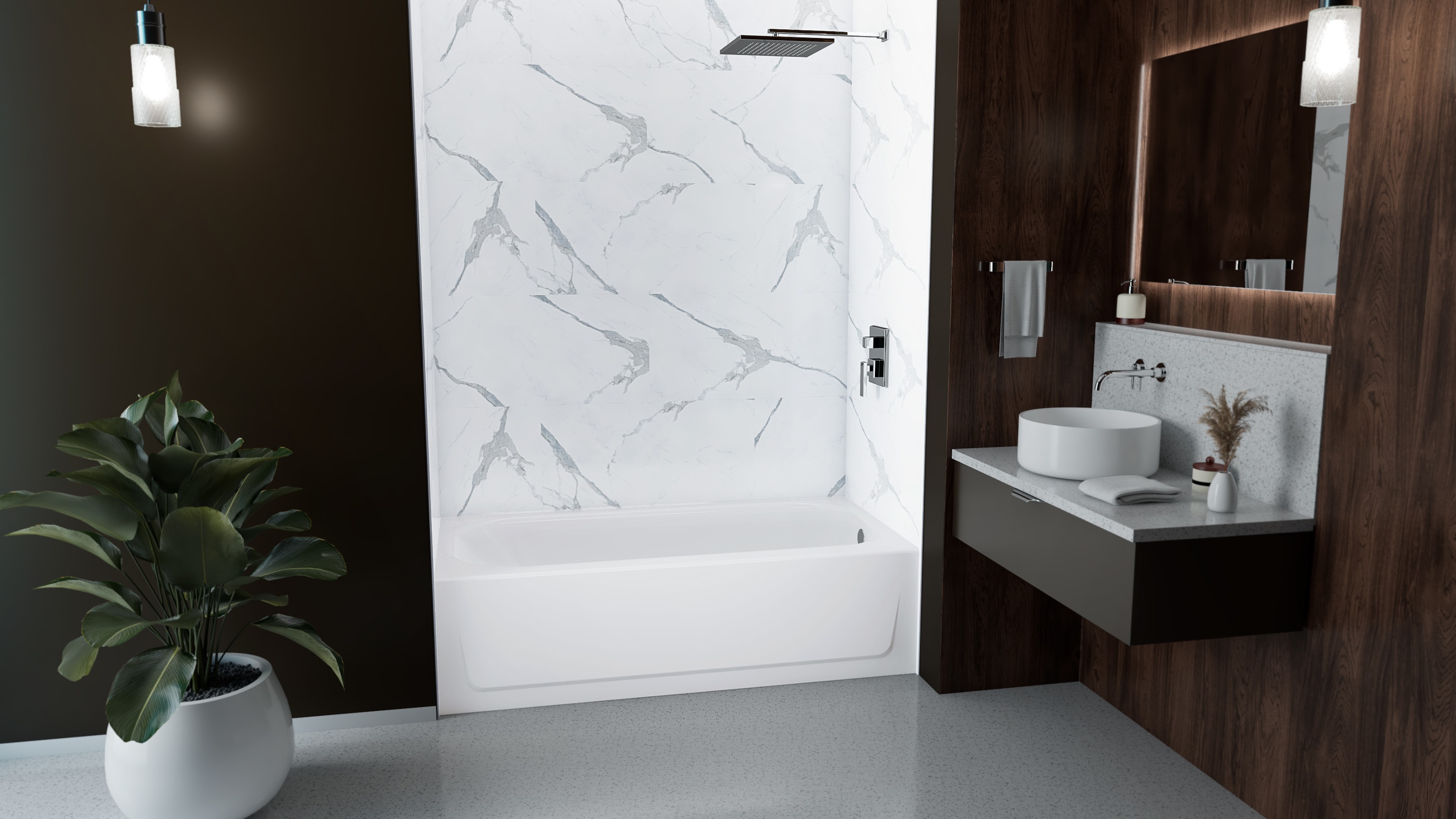 MauiCast Plus 6032 Alcove Bathtub view 3