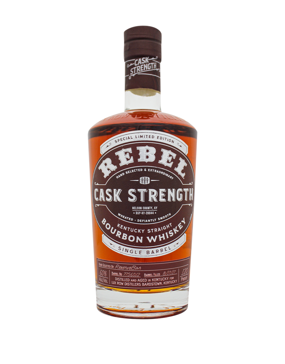 REBEL CASK STRENGTH BOURBON SINGLE BARREL SELECT S1B23