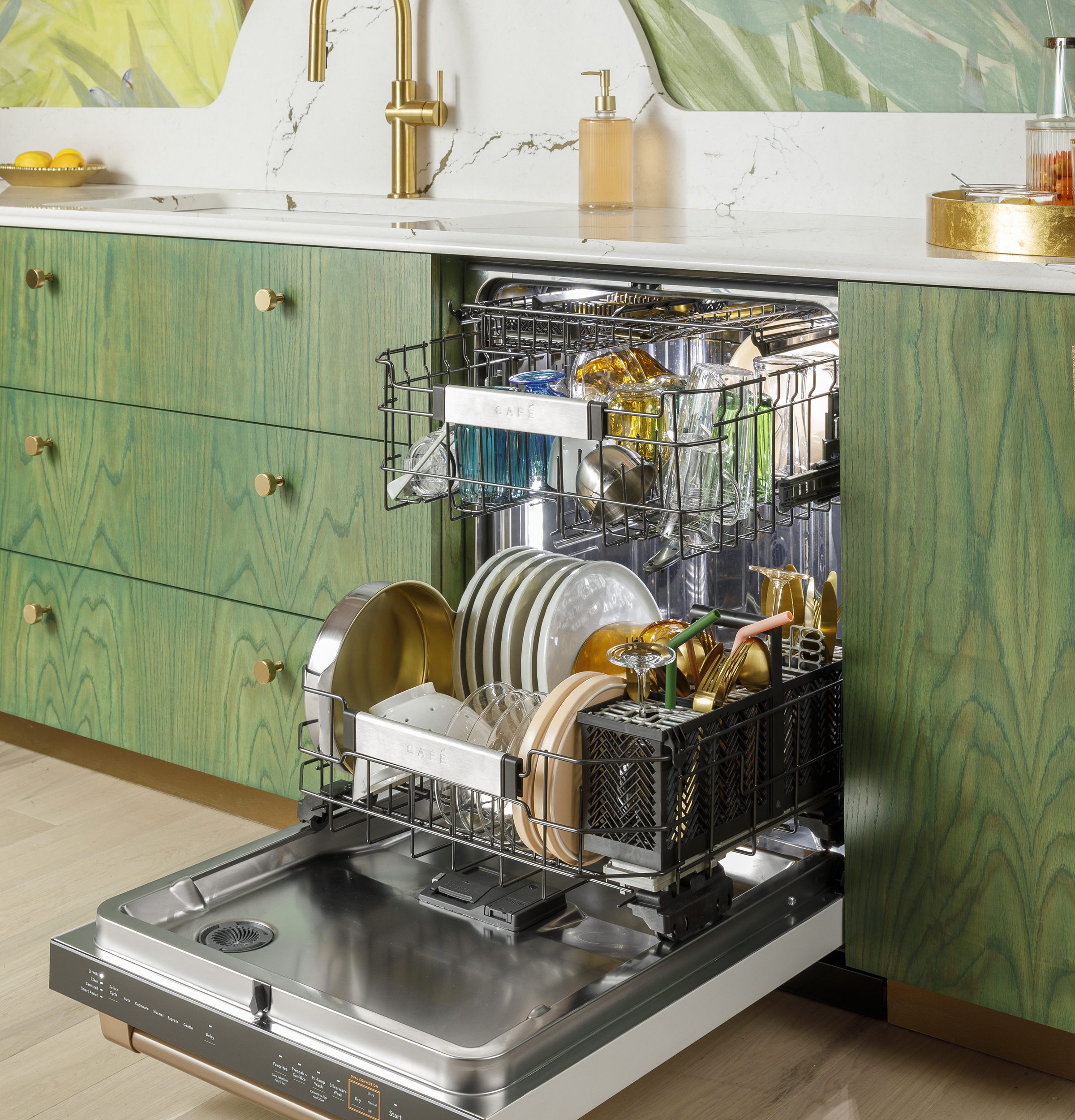 Cafe™ 24" Matte White Top Control Built In Dishwasher view 6