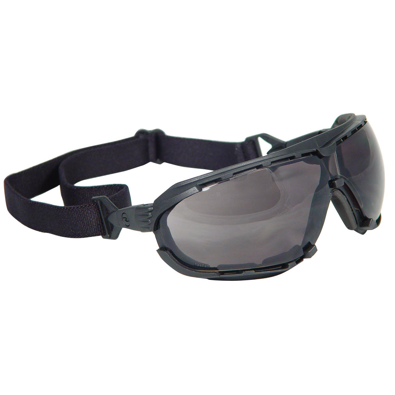 Dagger Foam Lined Safety Goggle - Black Frame - Smoke Anti-Fog Lens