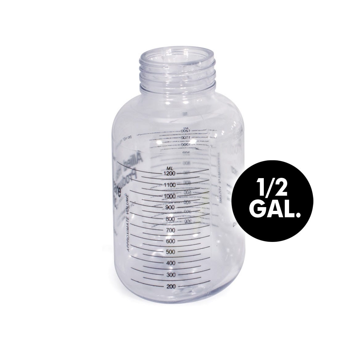 Half Gallon Gomco Polycarbonate Collection Bottle 1200cc