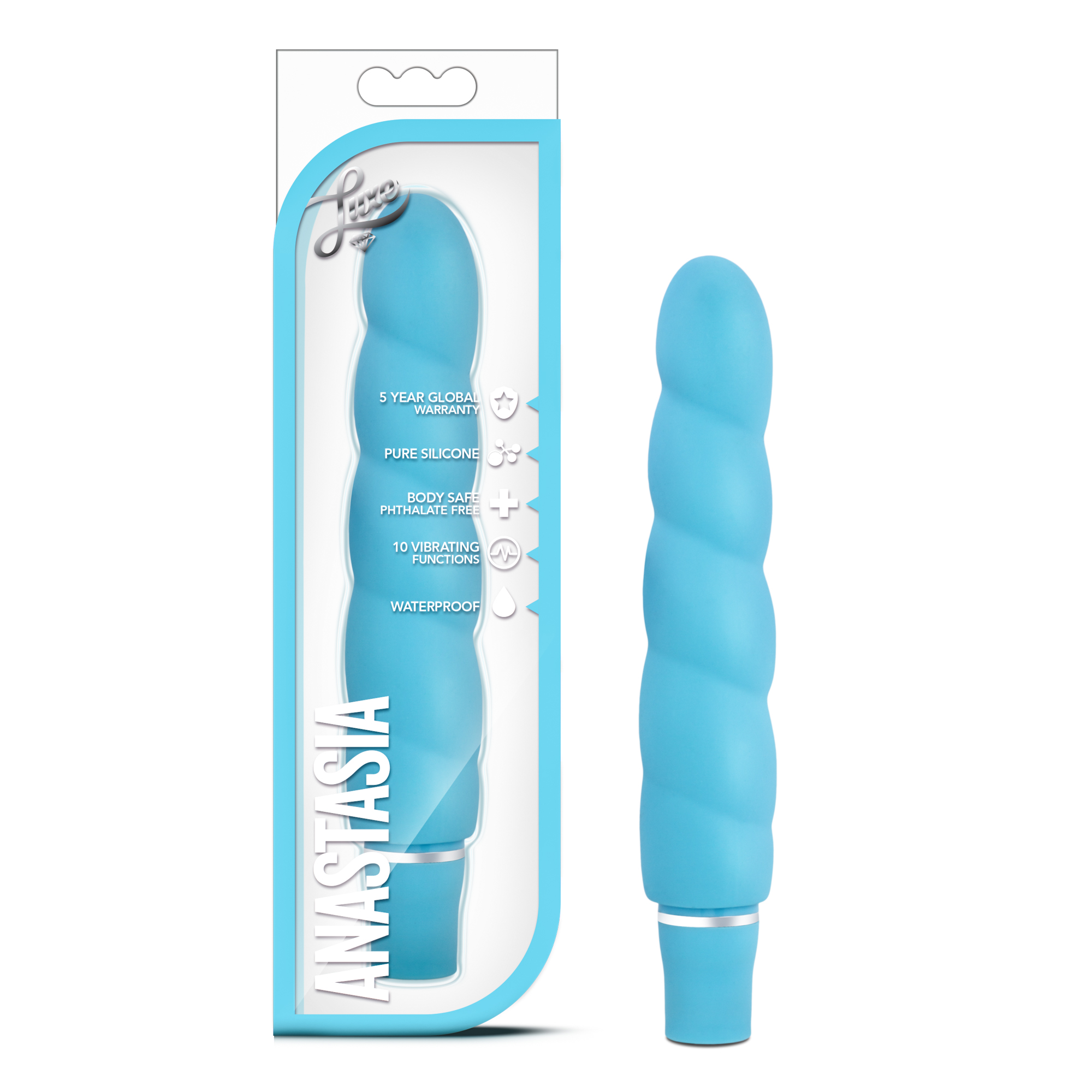 Blush Luxe Anastasia Aqua 6.5-Inch Vibrator