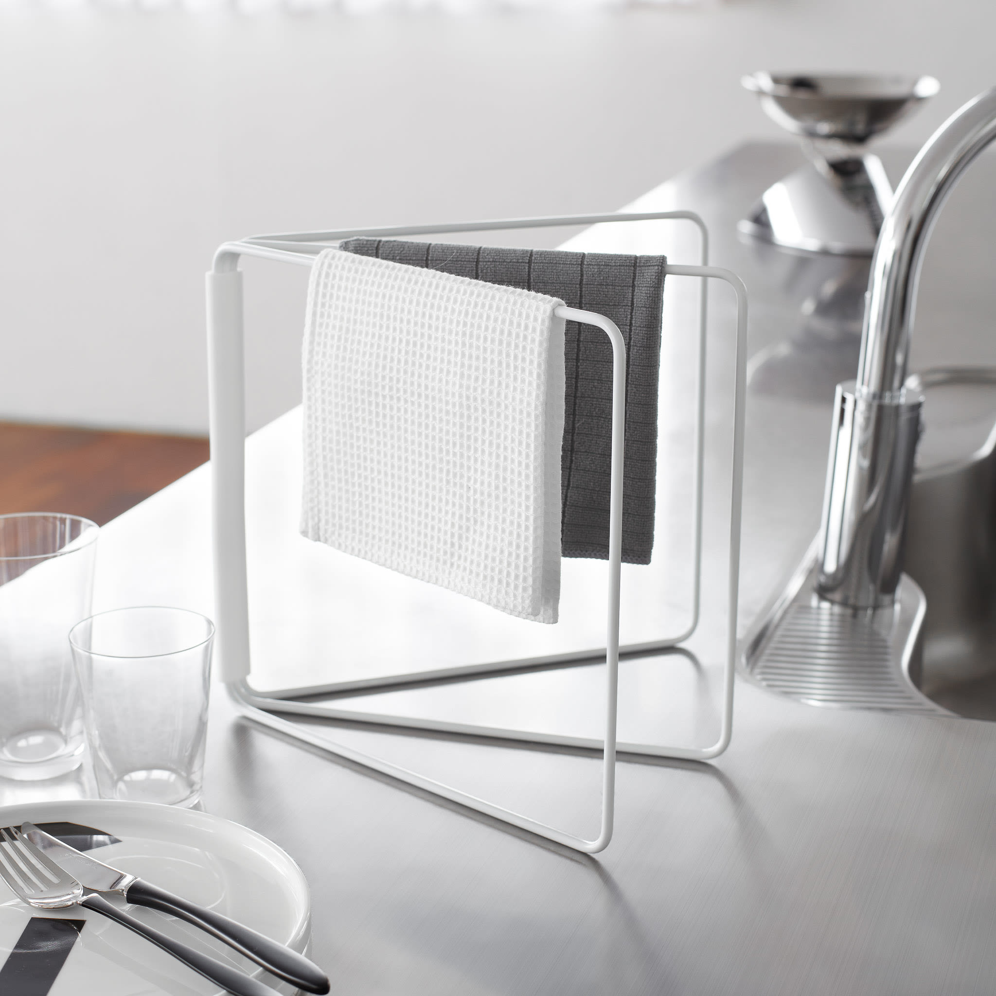 Foldable Dishcloth Hanger : Compact Solution