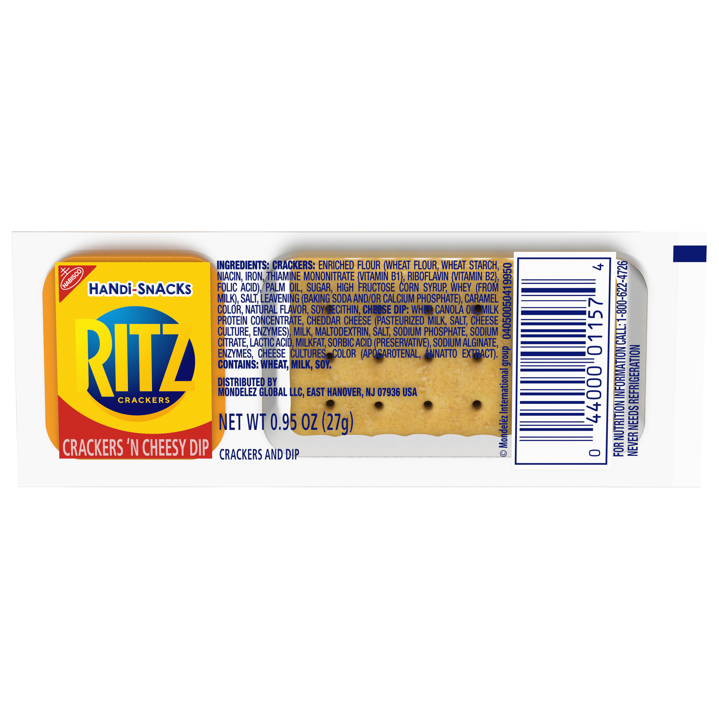 Handi-Snacks RITZ Crackers 'N Cheesy Dip Snack Packs, 12 Snack Packs-thumbnail-1