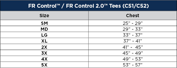 Sizing Chart