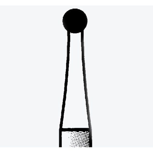 Alpen™ Carbide Bur #7006 12 Flutes Round FG - 5/Box
