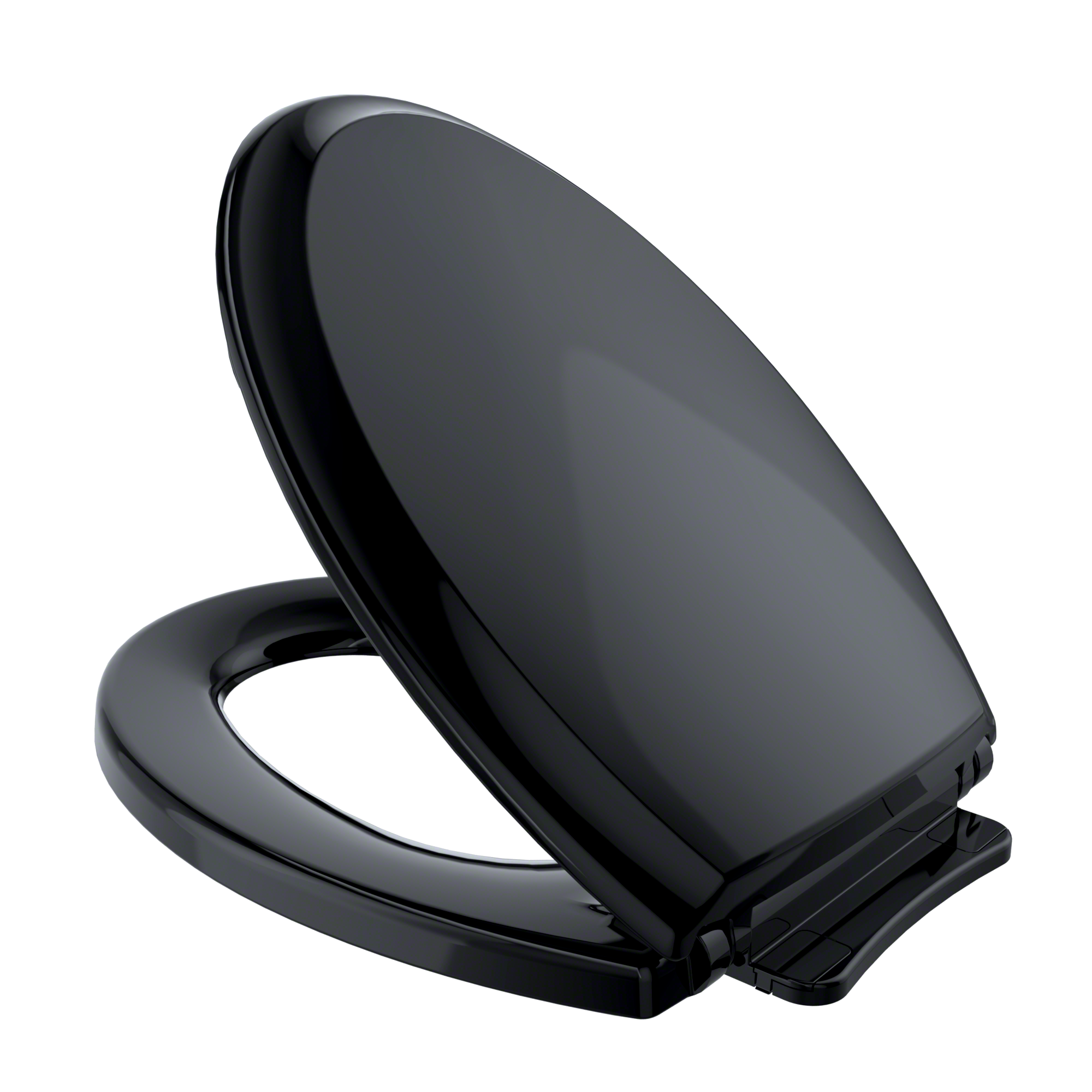 TOTO Guinevere SoftClose Non Slamming, Slow Close Elongated Toilet Seat and Lid, Ebony, Plastic, SS224#51