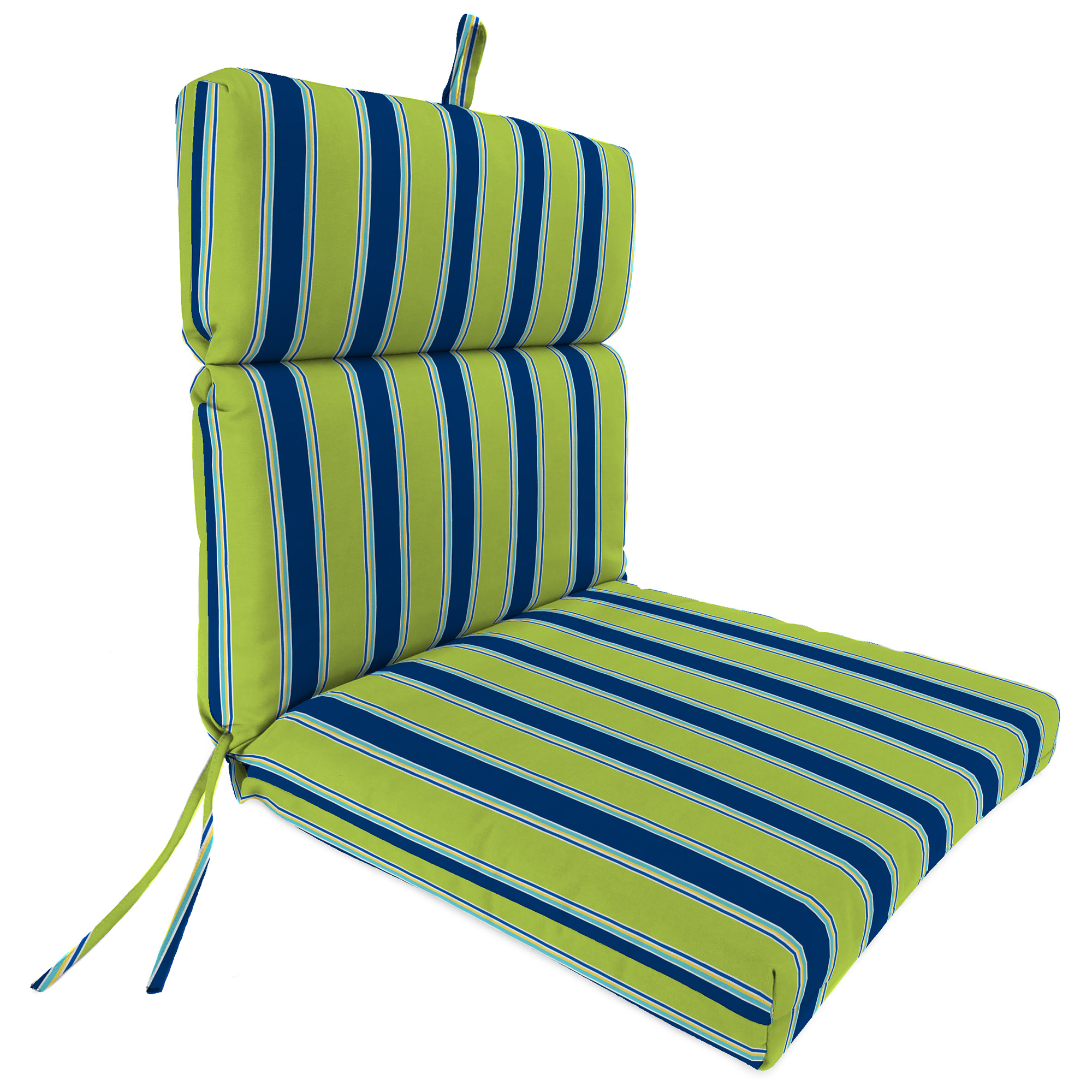 New Outdoor Dining Lounge Chair Cushion with Ties and Loop 22" x 44", UV Treated - Picture 24 of 24