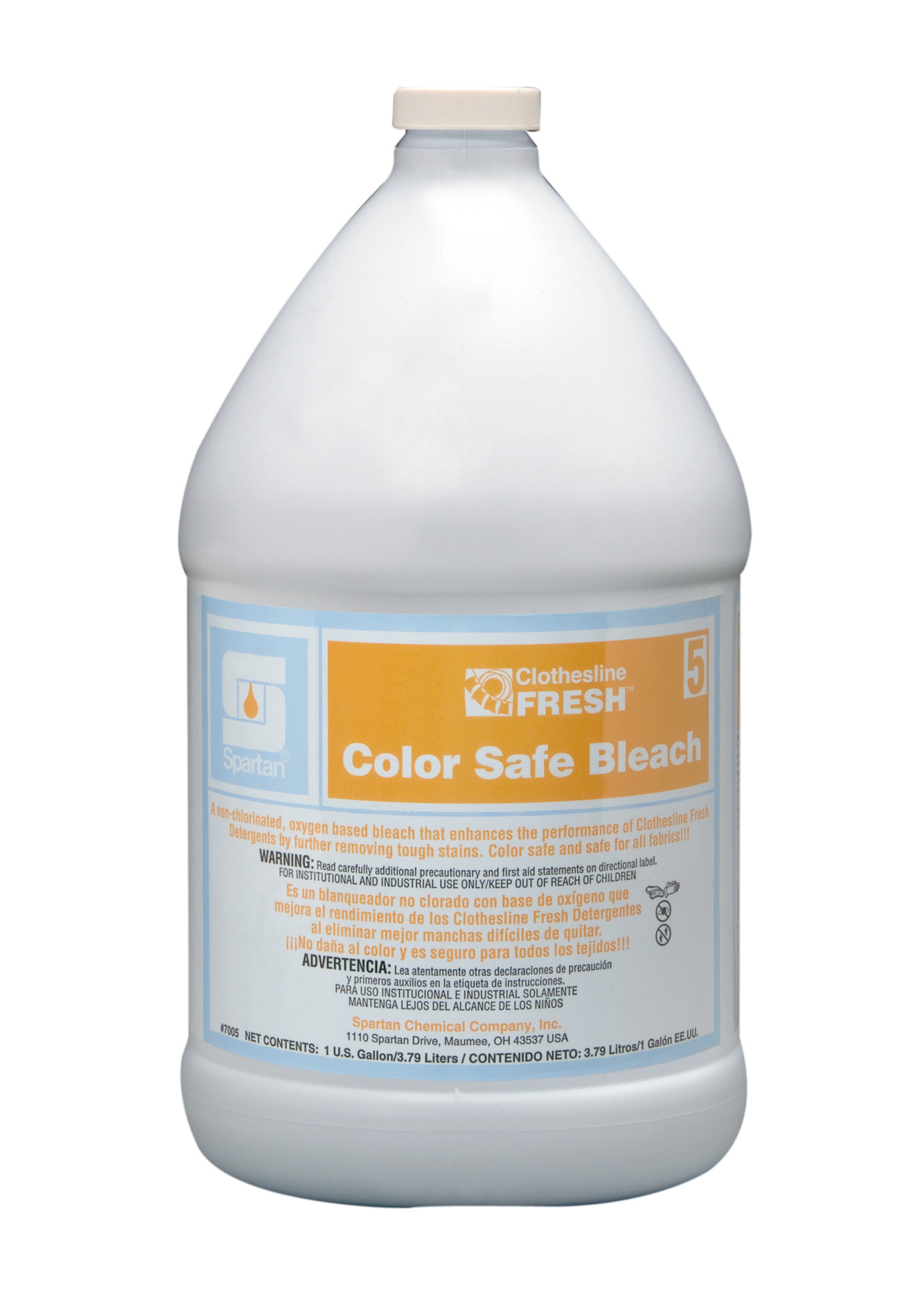 Spartan Chemical Company Clothesline Fresh Color Safe Bleach 5, 1 GAL 4/CSE