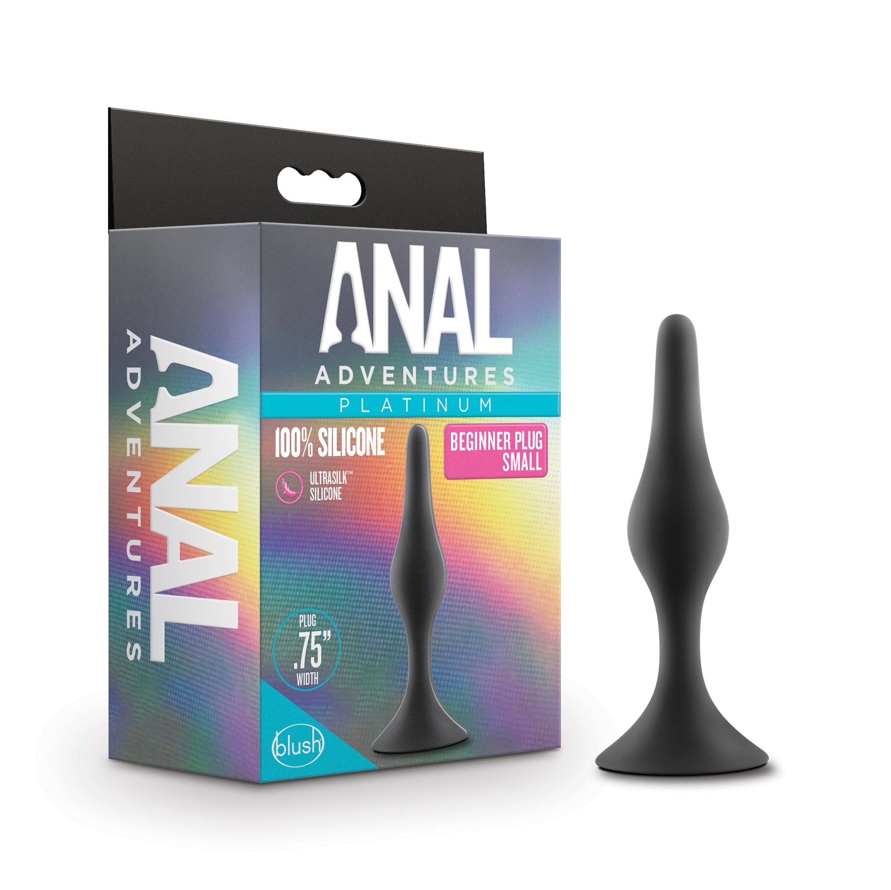 Blush Anal Adventures Platinum Beginner Black 3.25-Inch Anal Plug