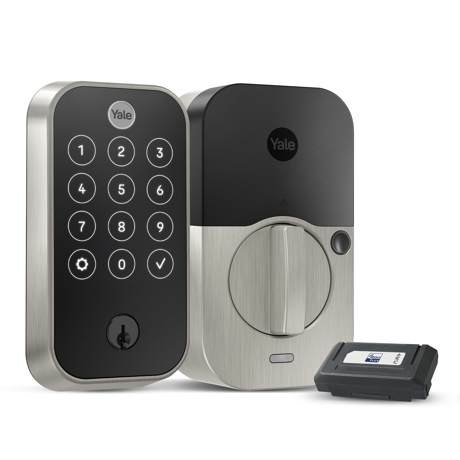 yale assure lock 2 touch with z wave zw3 satin nickel