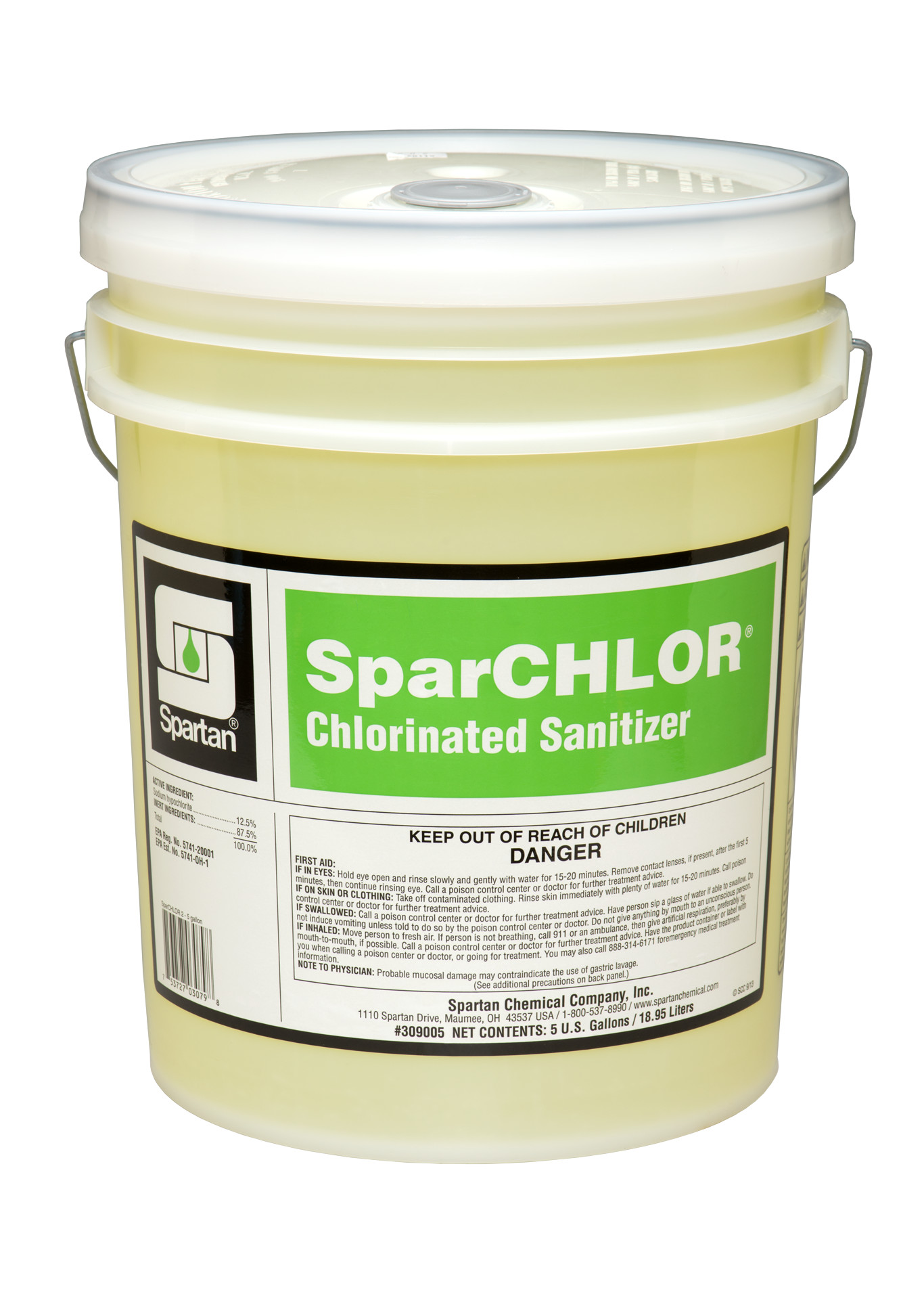 Spartan Chemical Company SparCHLOR, 5 GAL PAIL