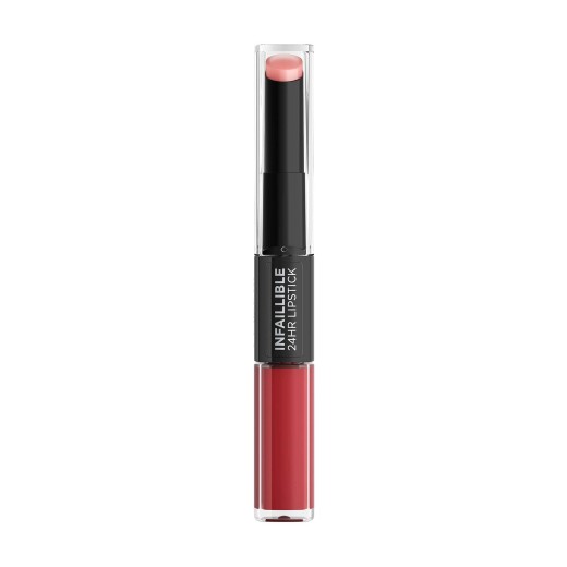 l'oréal paris infaillible 2-step 24 saat kalıcı likit ruj & balm - 501 timeless red