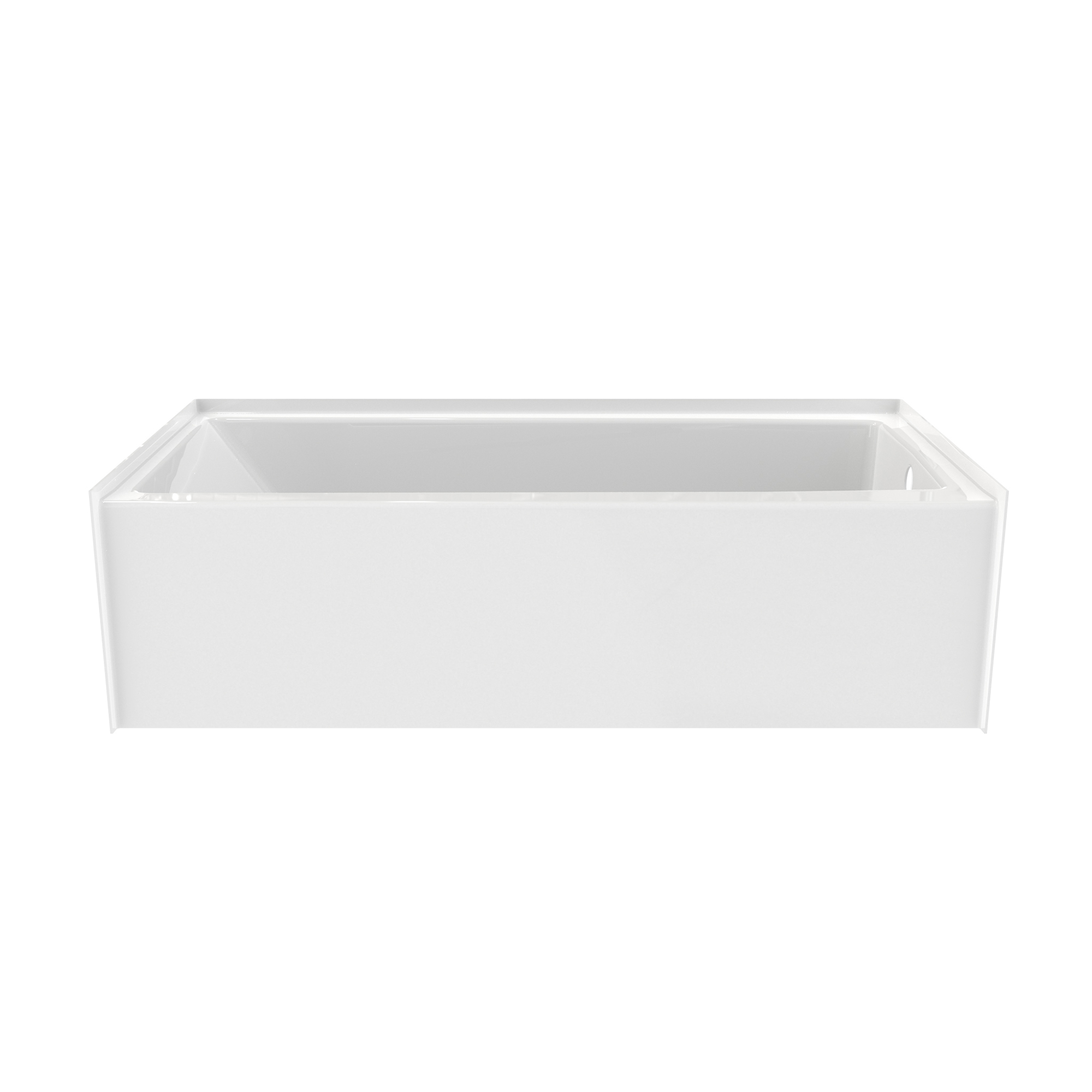 6030 SMIN 60 x 30 AcrylX Alcove Right-Hand Drain Bathtub in White view 6