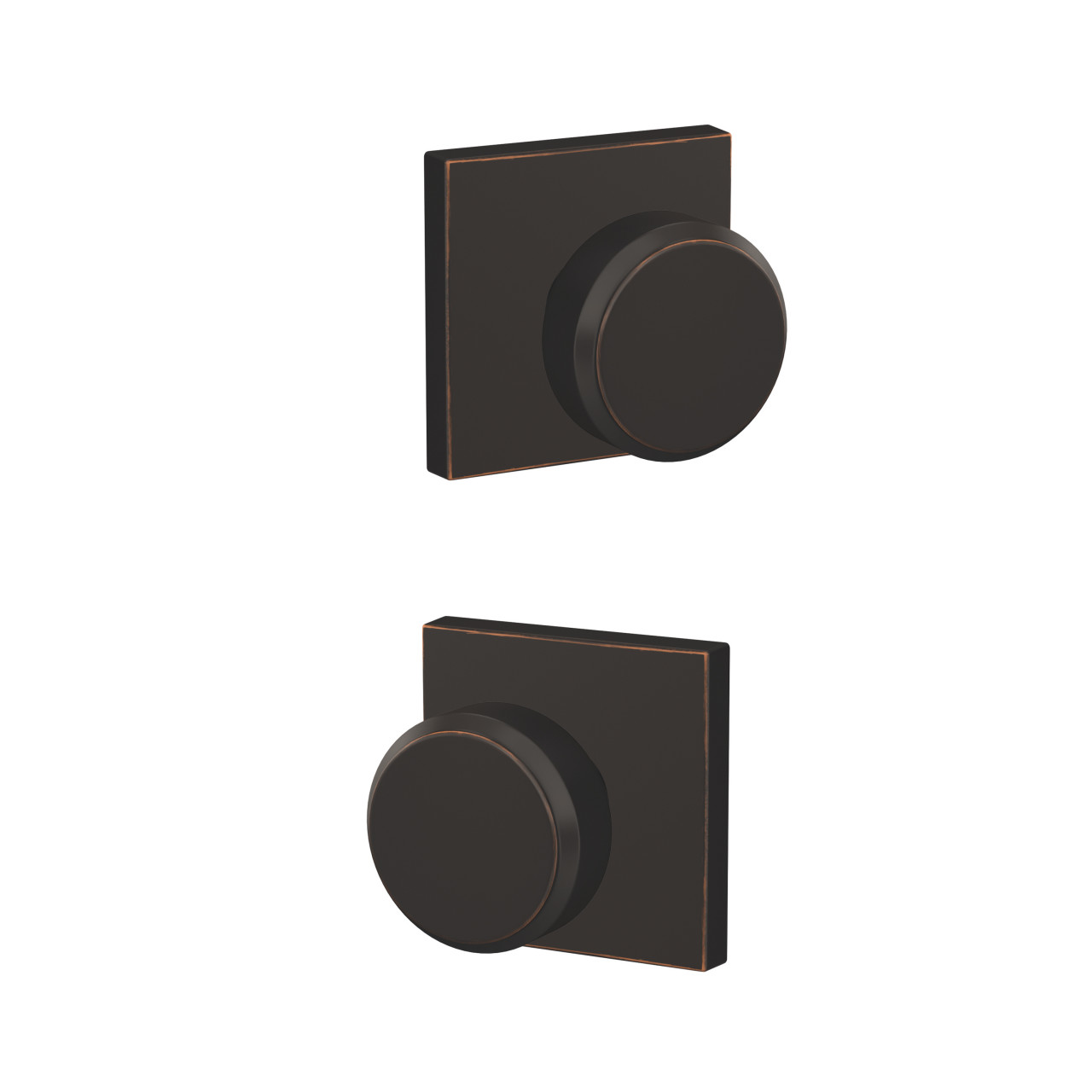 Custom Bowery Knob Combined Interior Hall-Closet and Bed-Bath Lock