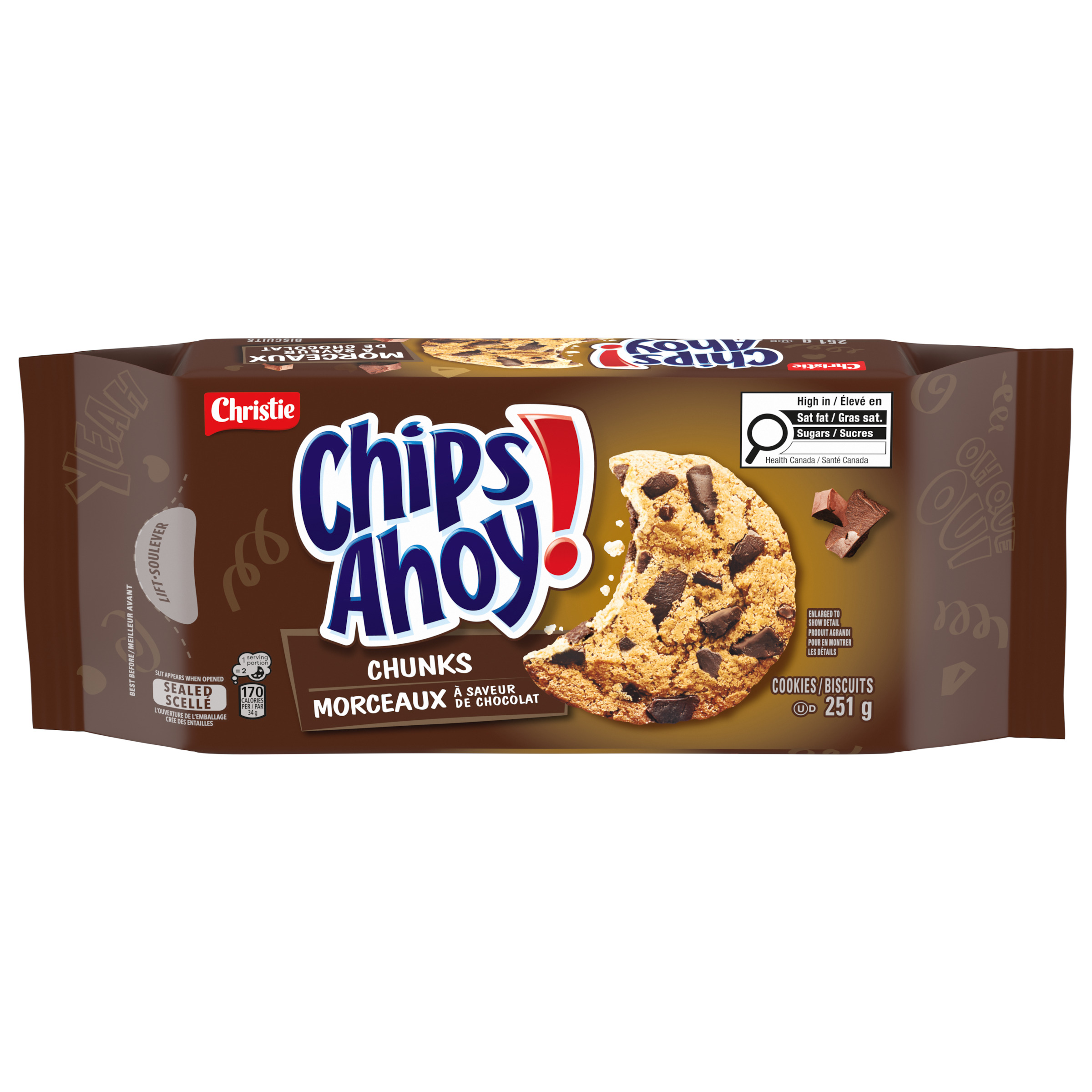 CHIPS AHOY! Chunks Chocolate Chip Cookies 251g-0