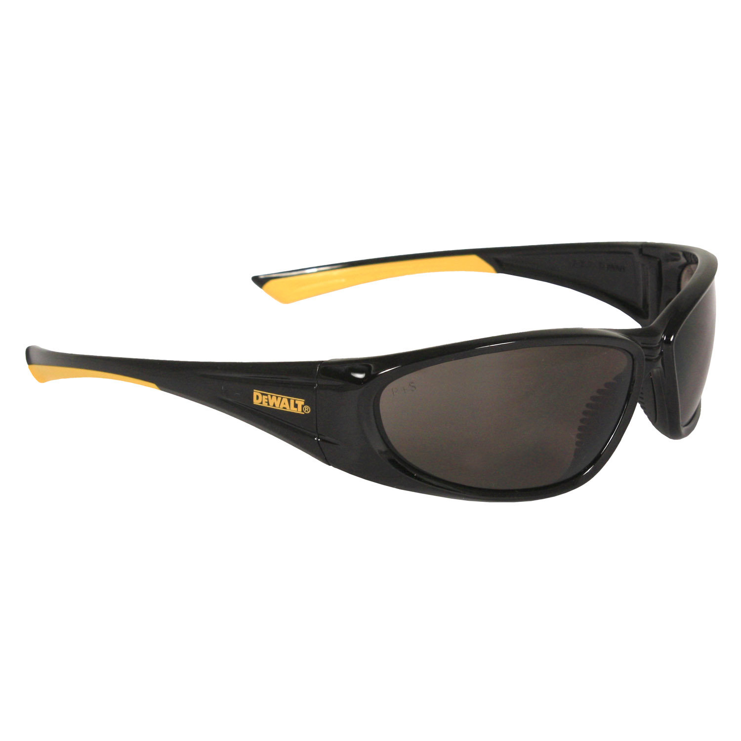 DPG98 Gable Protective Eyewear - Black/Yellow Frame - Smoke Lens
