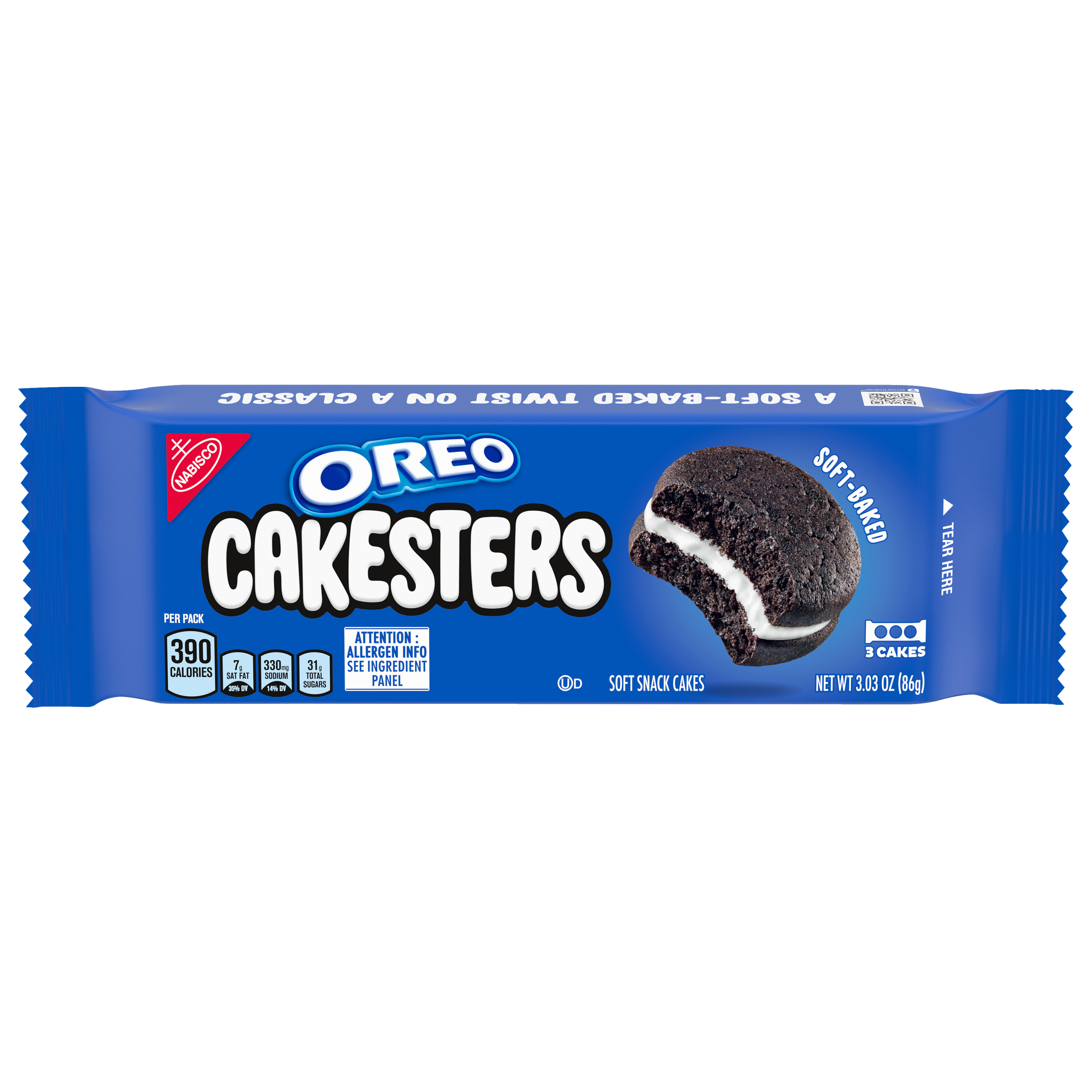OREO Cakesters Soft Snack Cakes, 3.03 oz-0