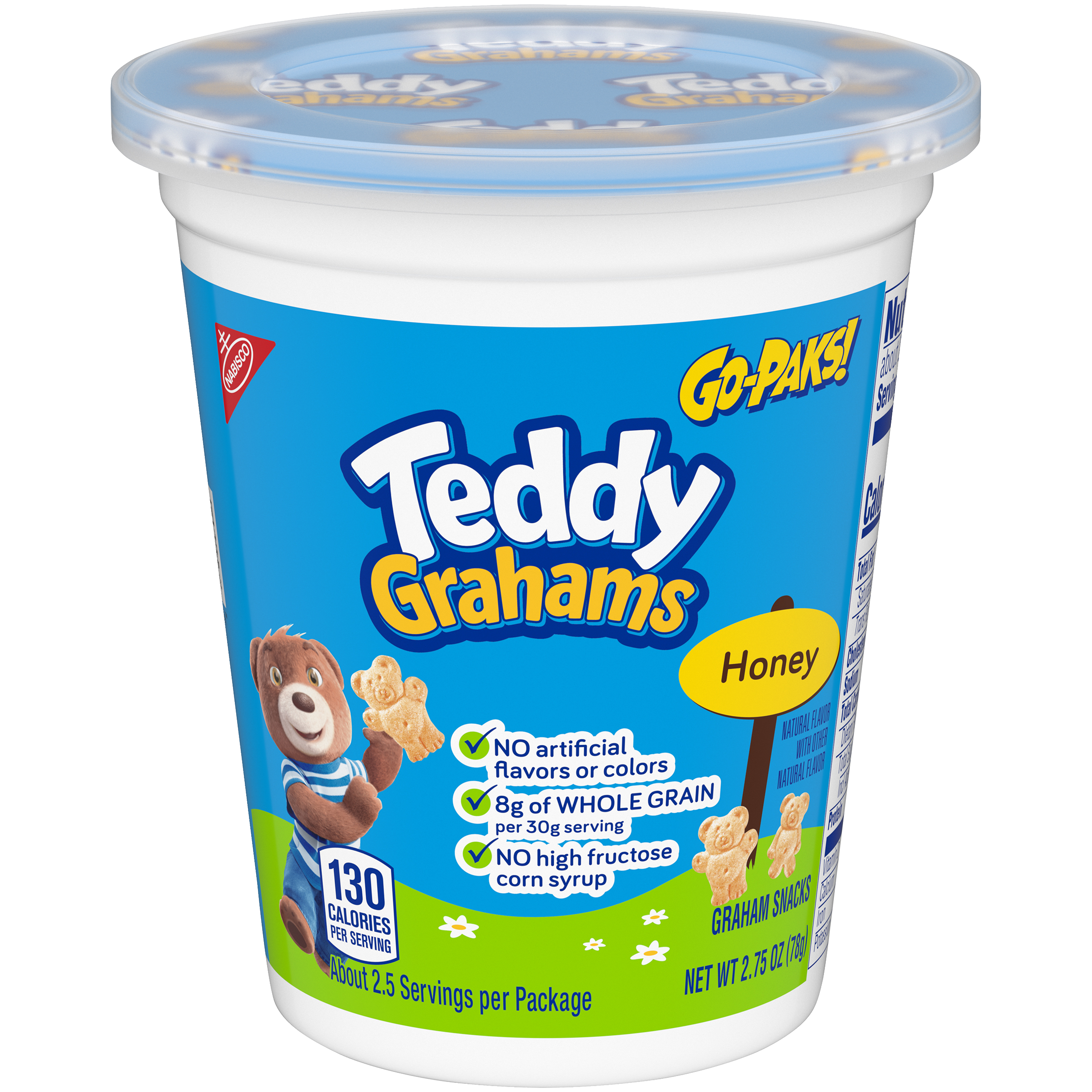 TEDDY GRAHAMS Honey GO-PAKS! 12/2.75OZ