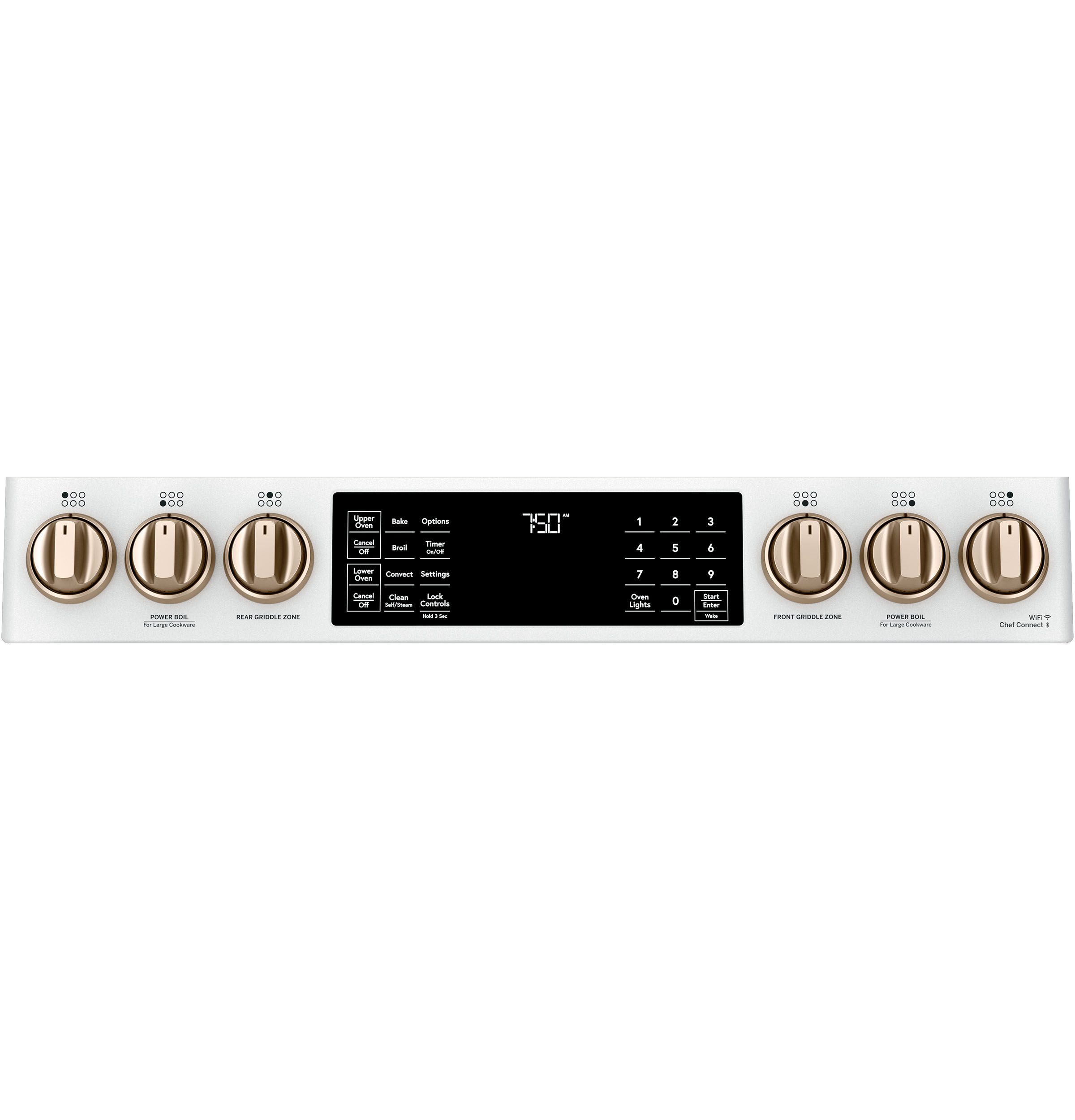 30" S/I — Gas RG — 6 Burners — Slf Cln w/ Stm Cln Opt — Cast Iron Griddle — Dbl Oven — True European Conv — ADA Compliant — Connectable via built-in WiFi view 3