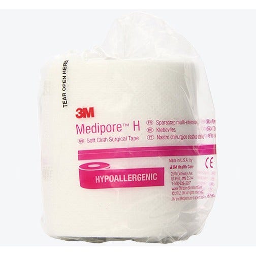 Medipore™ H Soft Cloth Tape, 3" x 10 yards, 12/Case