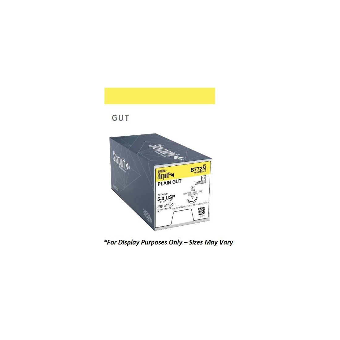 Plain Gut Sutures, 6-0, CP-1, Precision Conventional Cutting, 18"