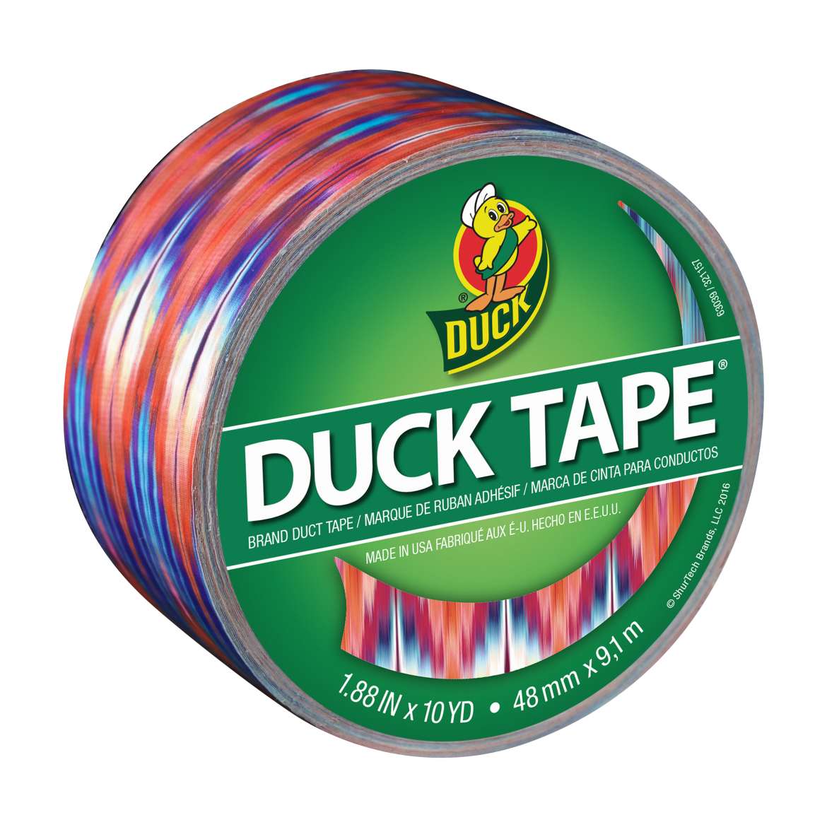 Printed Duck Tape® Brand Duct Tape - Ikat Tie Dye, 1.88 in. x 10 yd. Image