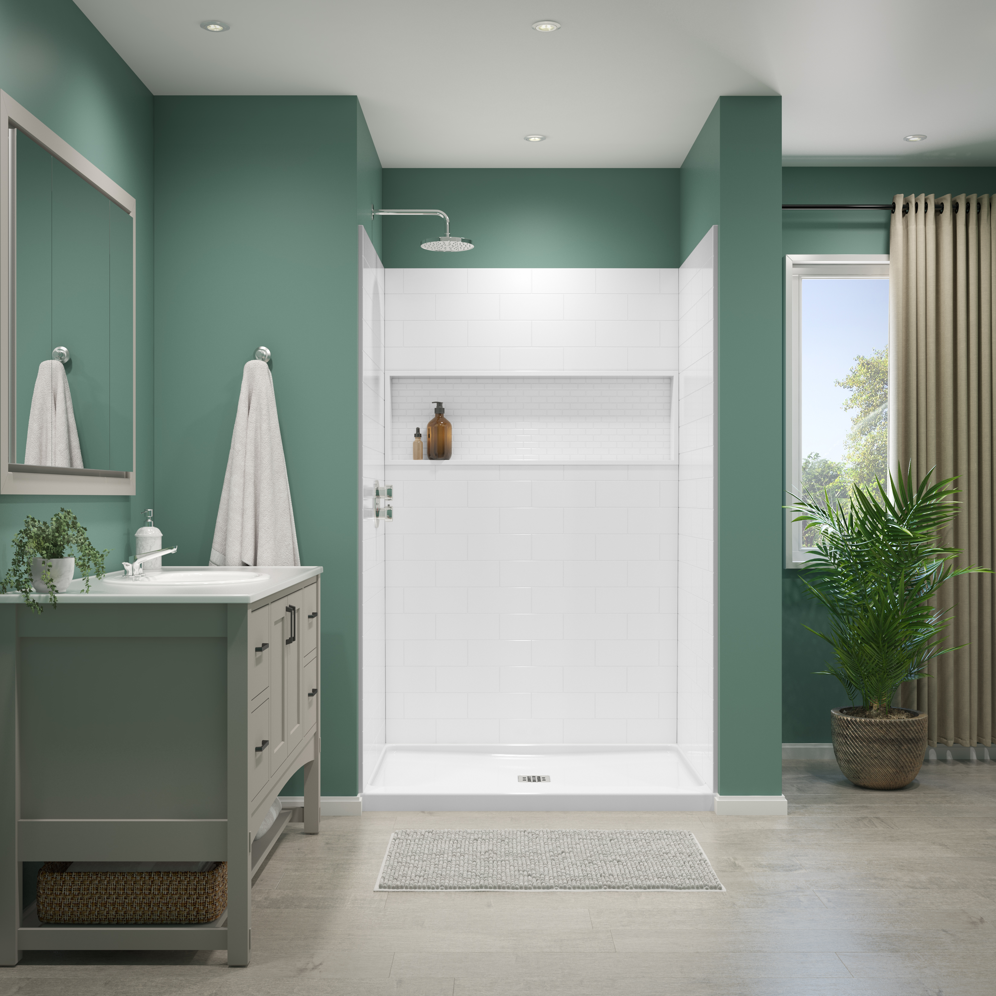 ShowerCast 4836 - Square Center Drain