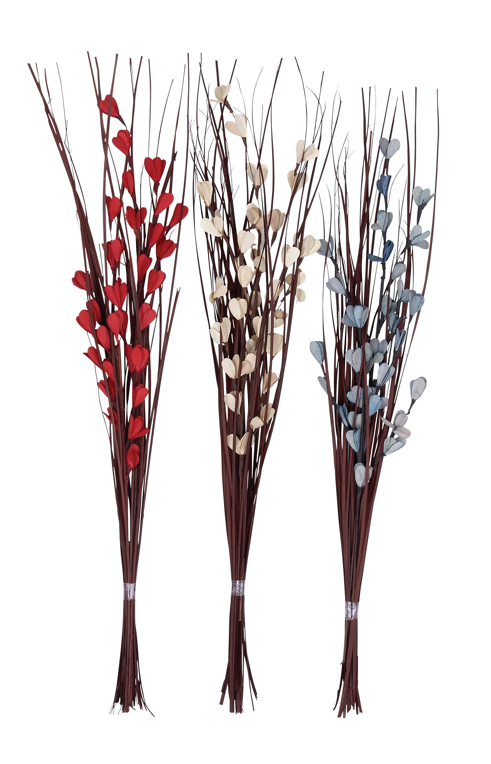 Brown Dried Plant Flowering Natural Foliage, 3 Assorted 39"H, 9"W