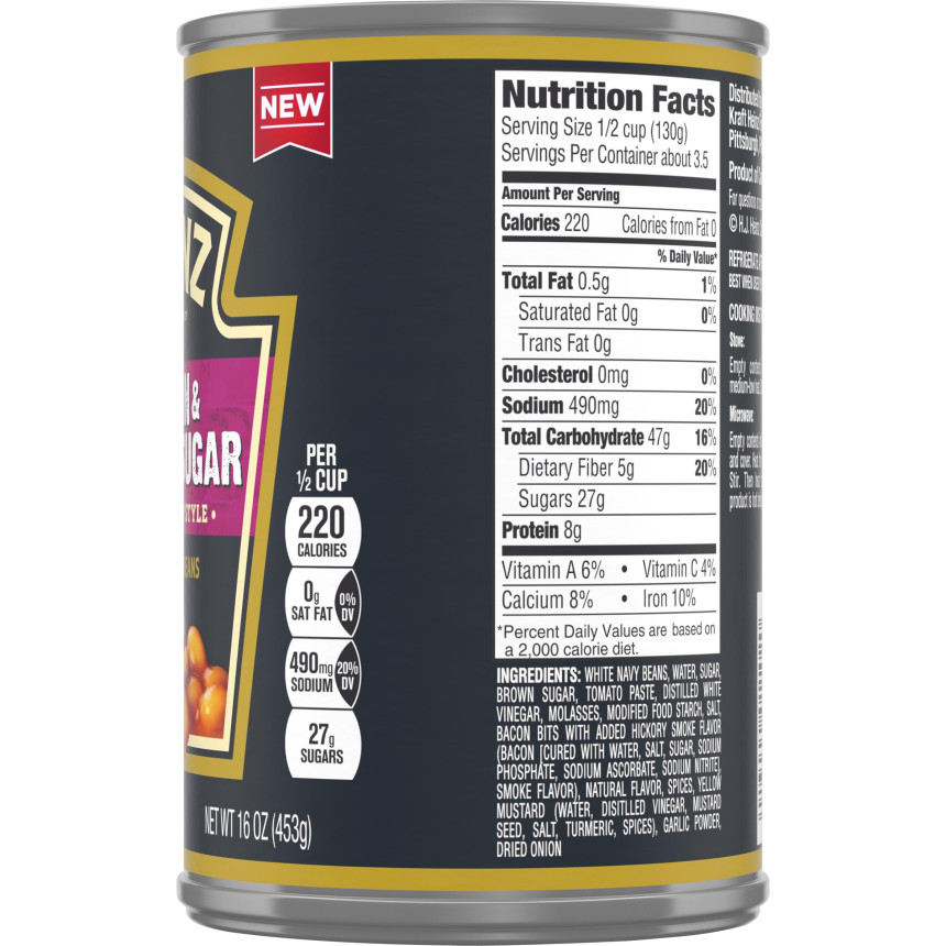 Heinz® Heinz Kansas City Style Bacon & Brown Sugar BBQ Baked Beans, 16