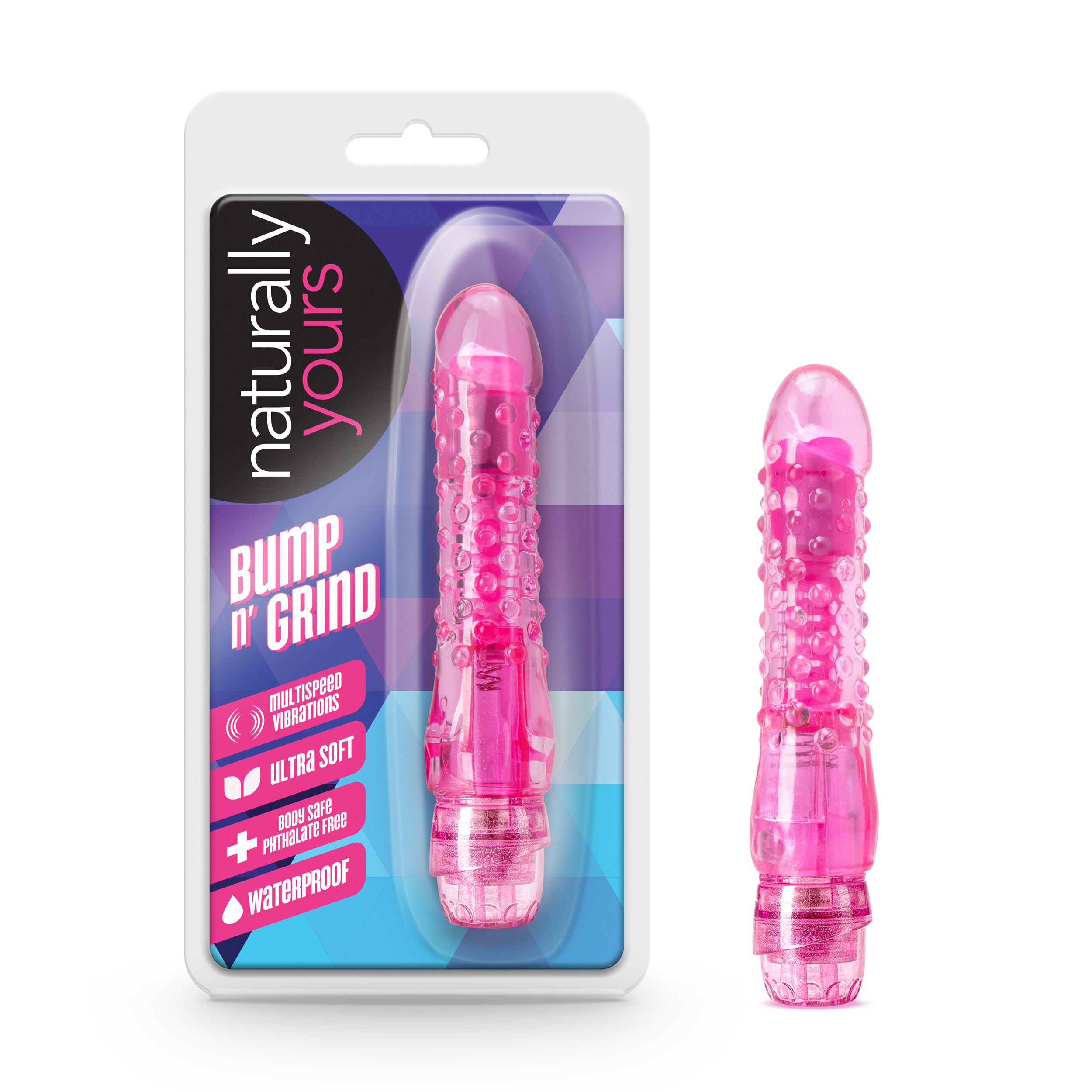 Blush Naturally Yours Bump n Grind Realistic Pink 6.25-Inch Vibrator