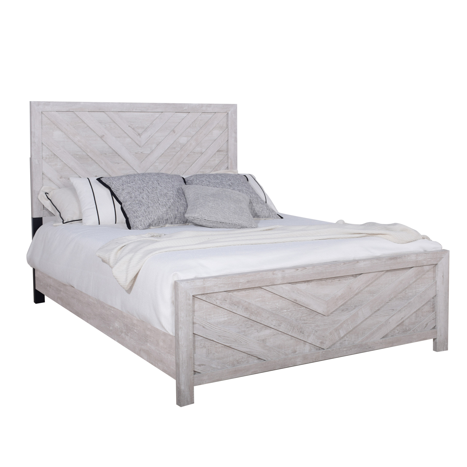 Biscayne Bed, California King, Driftwood