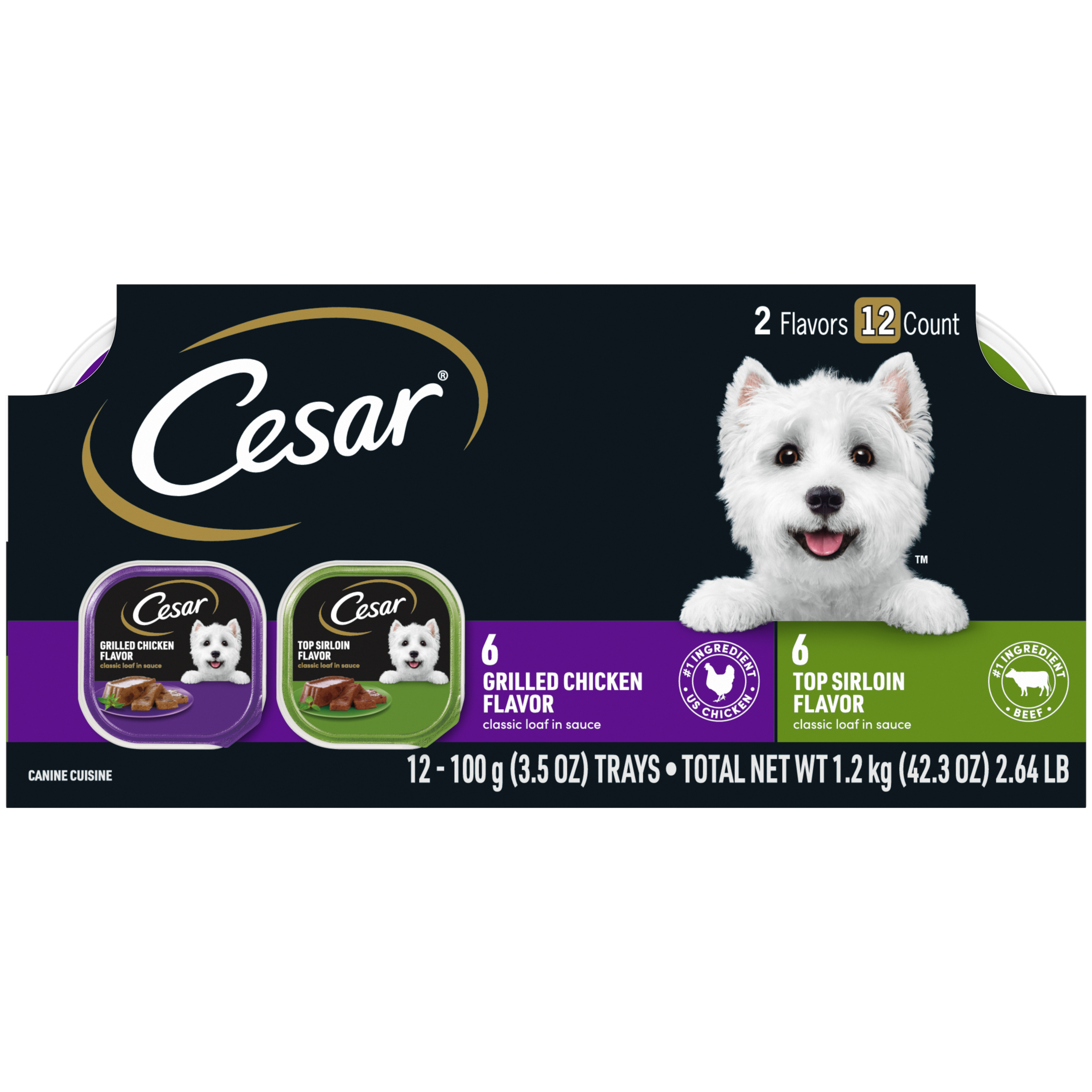 2/12Pk 3.5 oz. Cesar Beef & Poultry Multipack - Health/First Aid