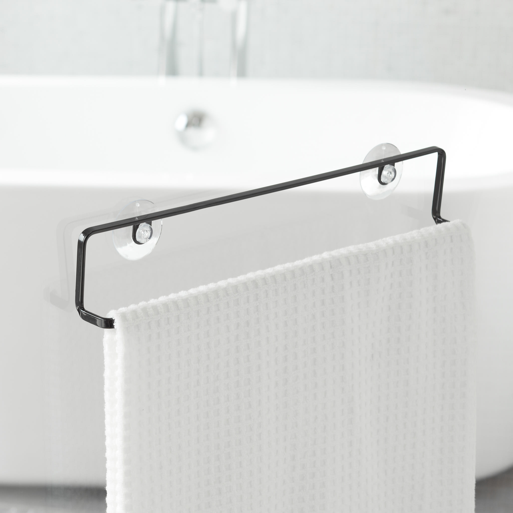 Wide Towel Hanger with Suction Cup : Always Within Reach