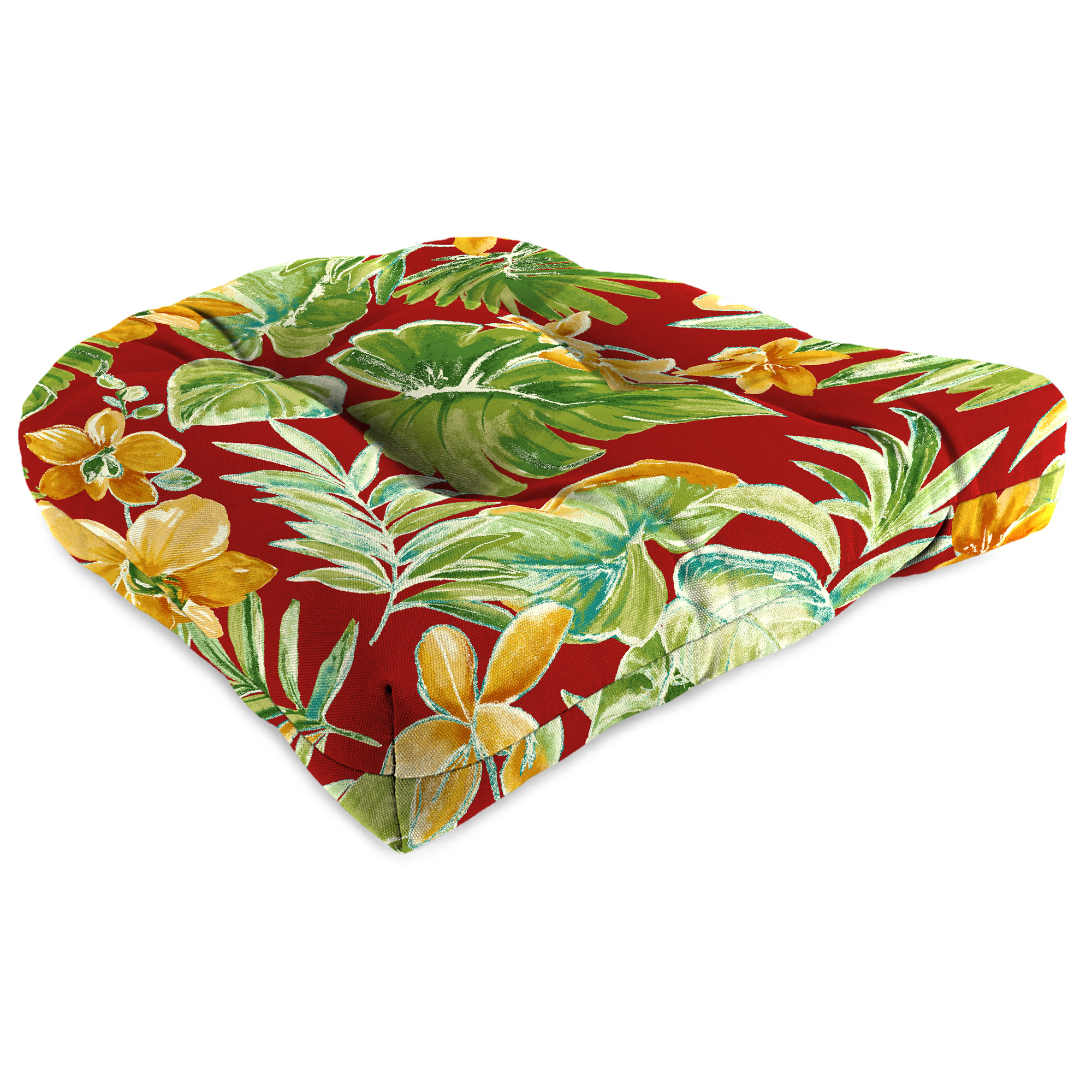 New Tufted Outdoor Patio Wicker Chair Seat Cushion 19", Fade and Stain Resistant - Picture 8 of 13