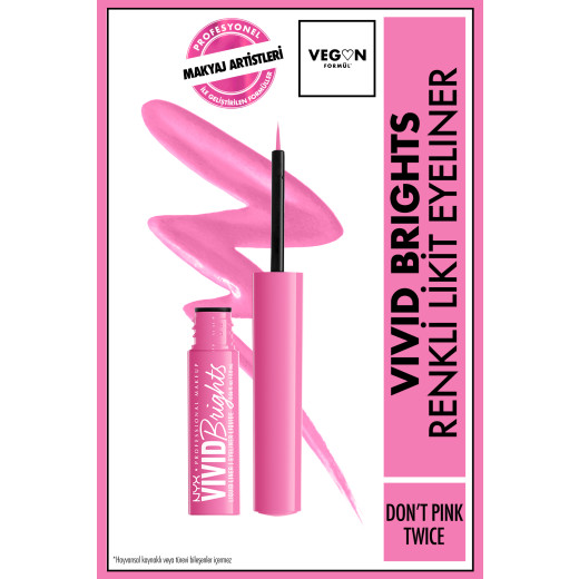 vivid brights likit eyeliner - don't pink twice