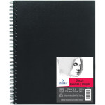Canson Artist Series Sketch Art Book, Black Cover, Wire Binding, 80 Sheet, 11x14 inch