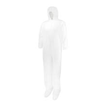 Radians PL317CAHB Polypropylene Coverall with Hood, Boots and Elastic Wrists