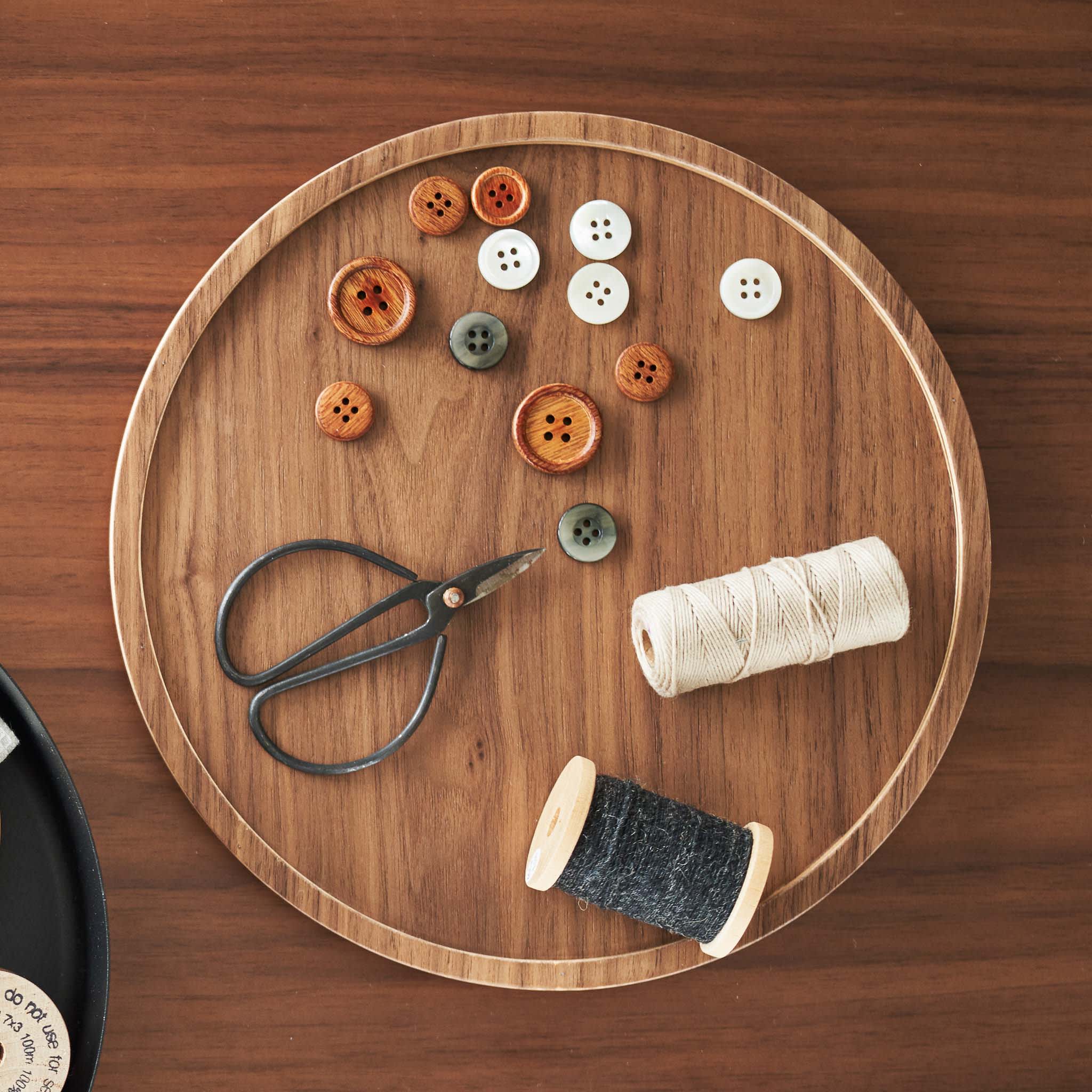 Storage Box Round : Stylish Wooden Lid