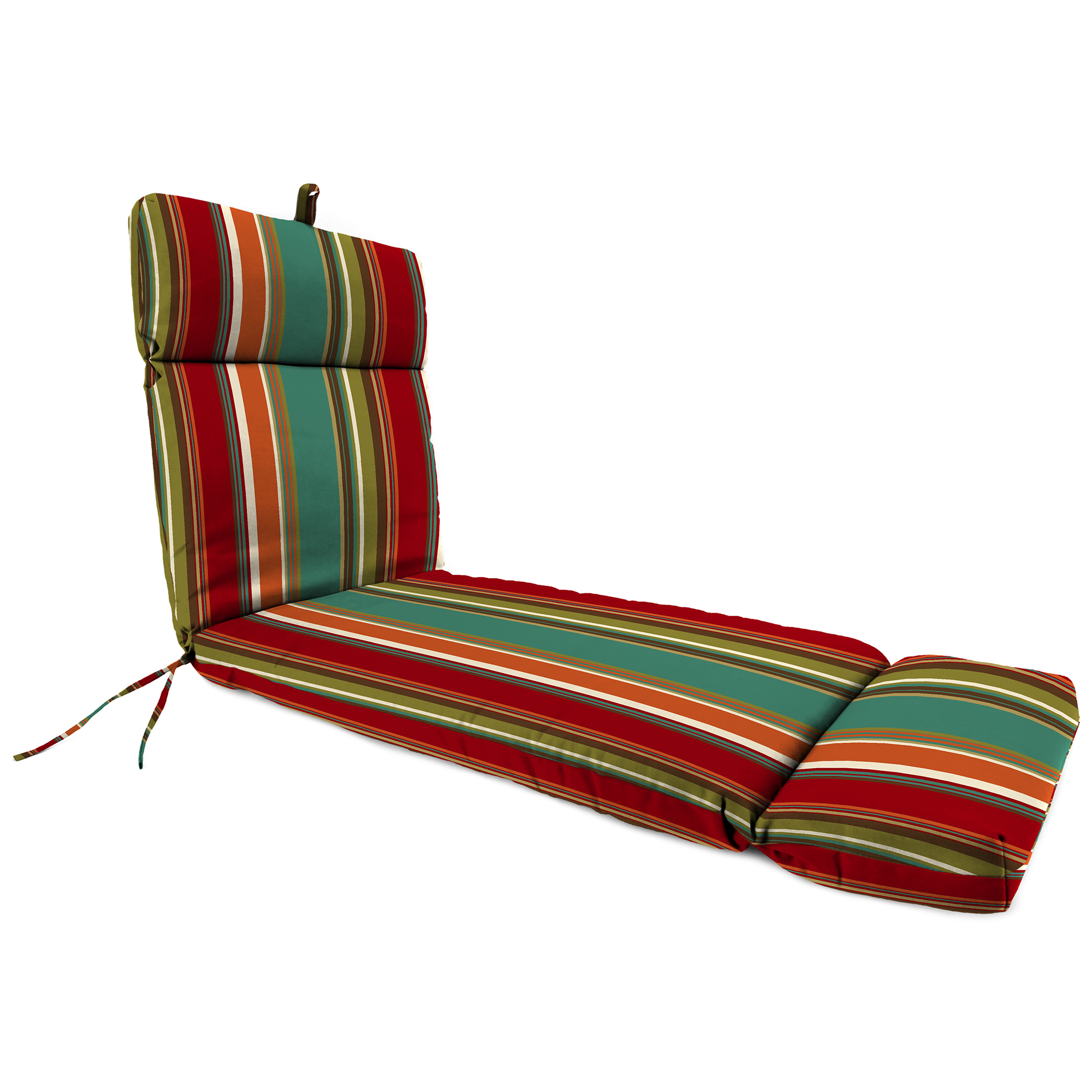 New Outdoor Patio Chaise Lounge Cushion with Ties and Loop 72" x 22", UV Treated - Picture 3 of 18