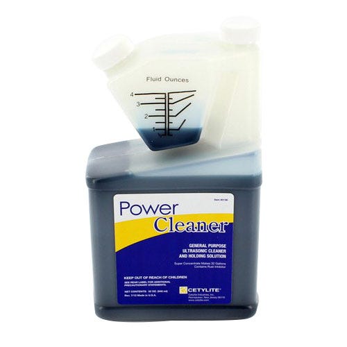 Power Cleaner Concentrate, General Purpose, Ultrasonic Cleaner and Holding Solution 32 oz Bottle