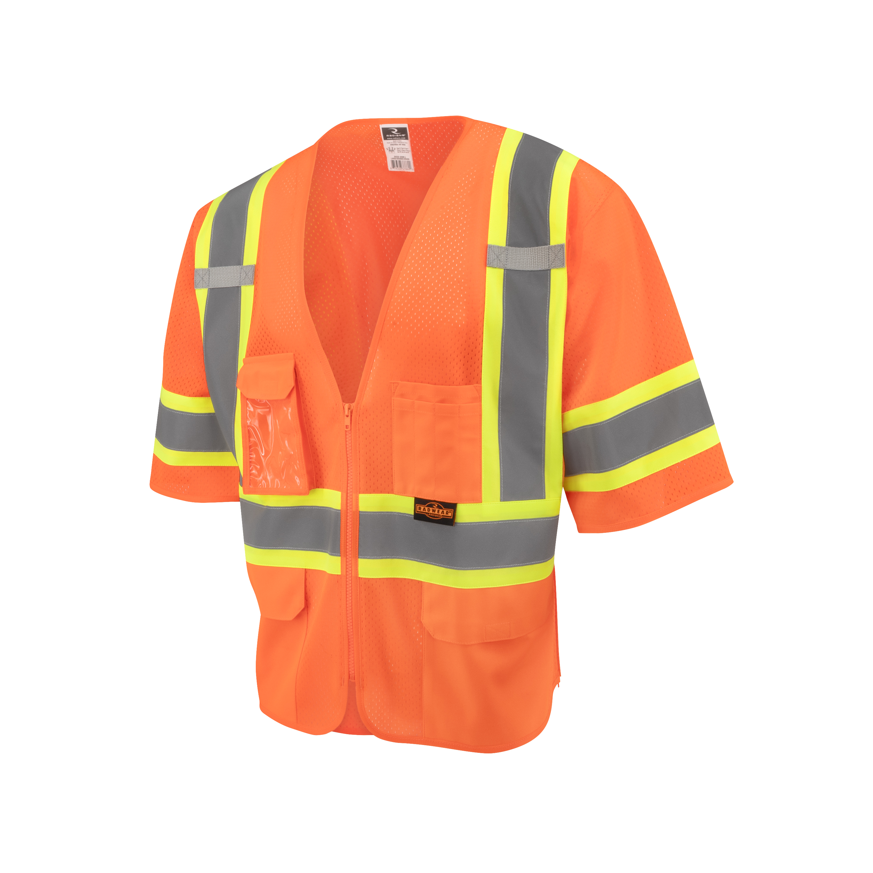 Picture of Radians SV232-3 Two Tone Surveyor Type R Class 3 Mesh Safety Vest with Dual Side Zippers