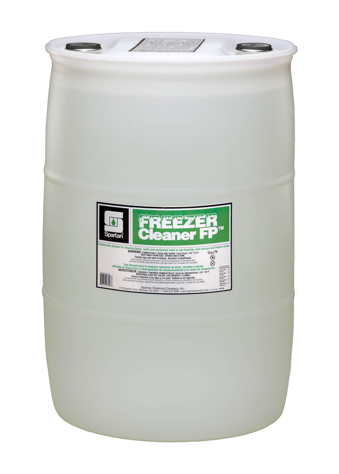 Spartan Chemical Company Freezer Cleaner FP, 55 GAL DRUM