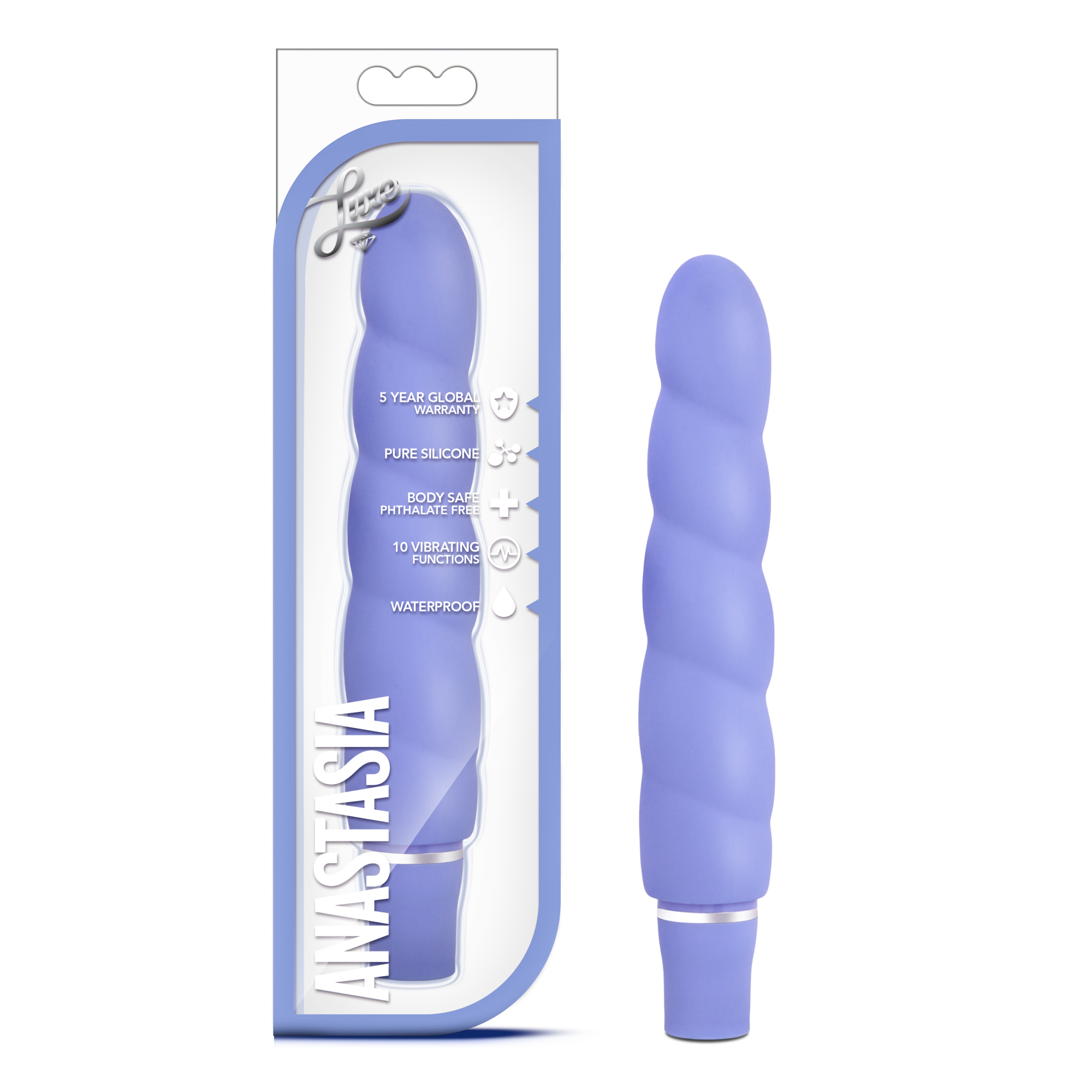 Blush Luxe Anastasia Periwinkle 6.5-Inch Vibrator