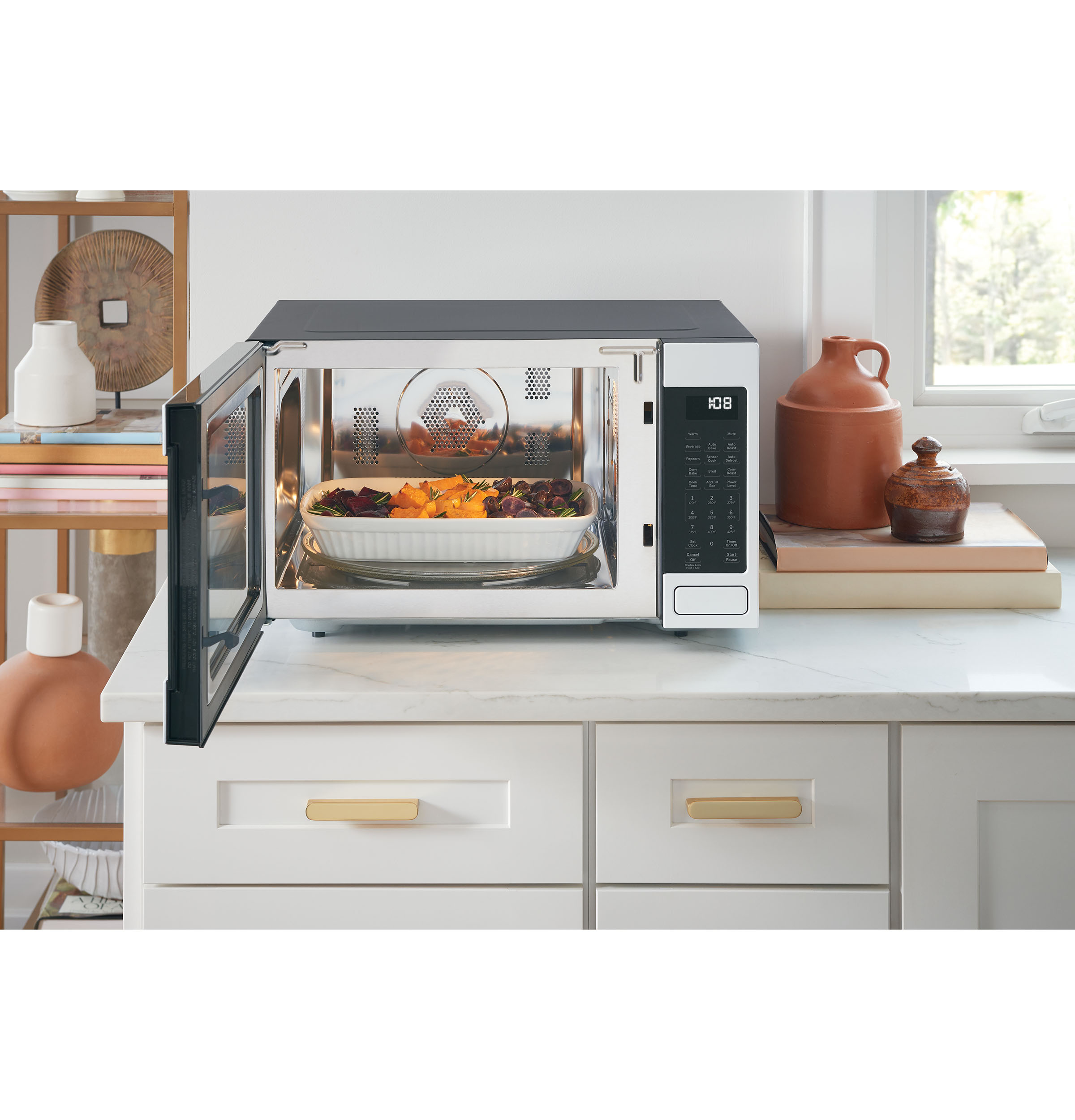 Café™ 1.5 Cu. Ft. Stainless Steel Countertop Microwave view 6