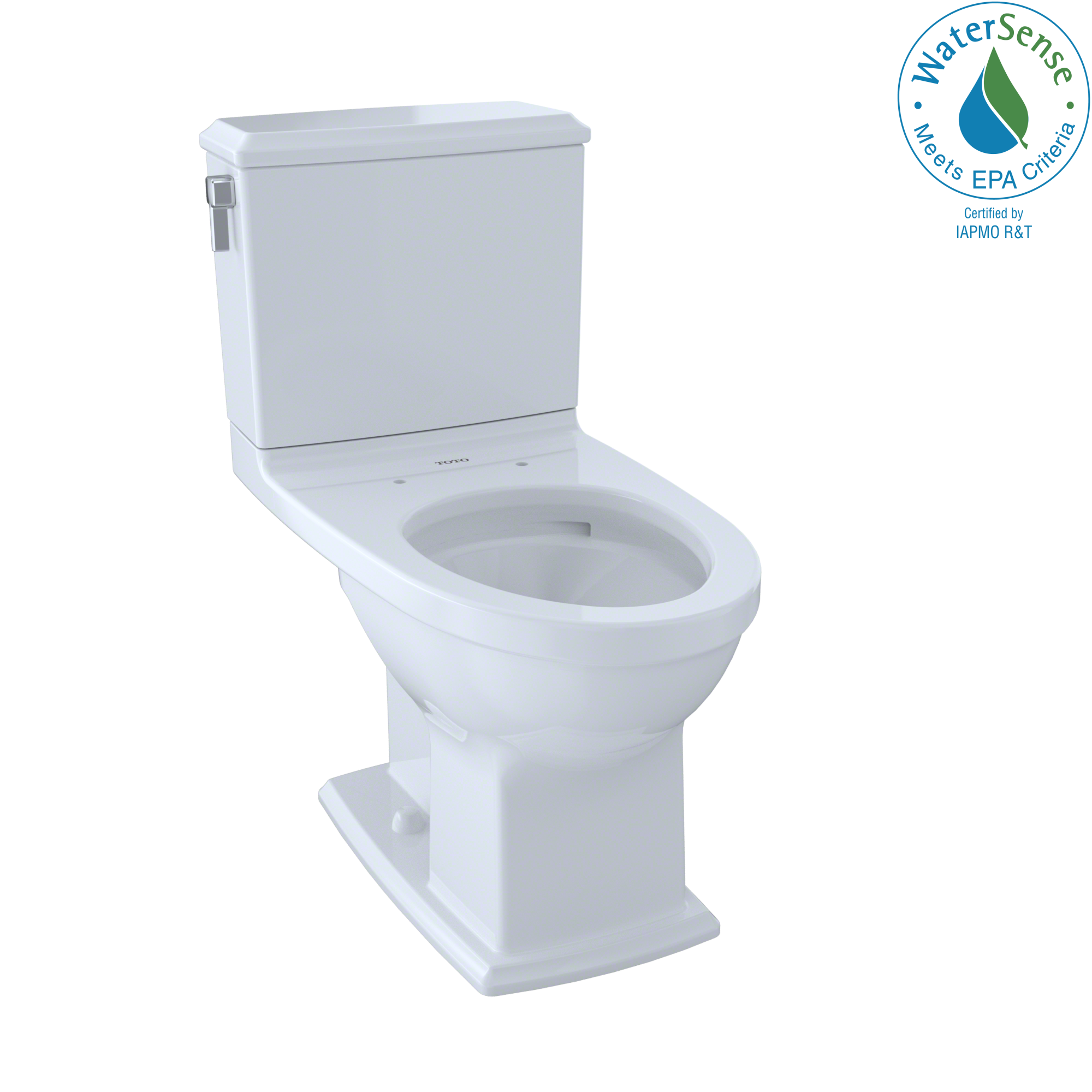 TOTO Connelly Two-Piece Elongated Dual-Max, Dual Flush 1.28 and 0.9 GPF Universal Height Toilet with CEFIONTECT, Cotton White, Vitreous China, CST494CEMFG#01