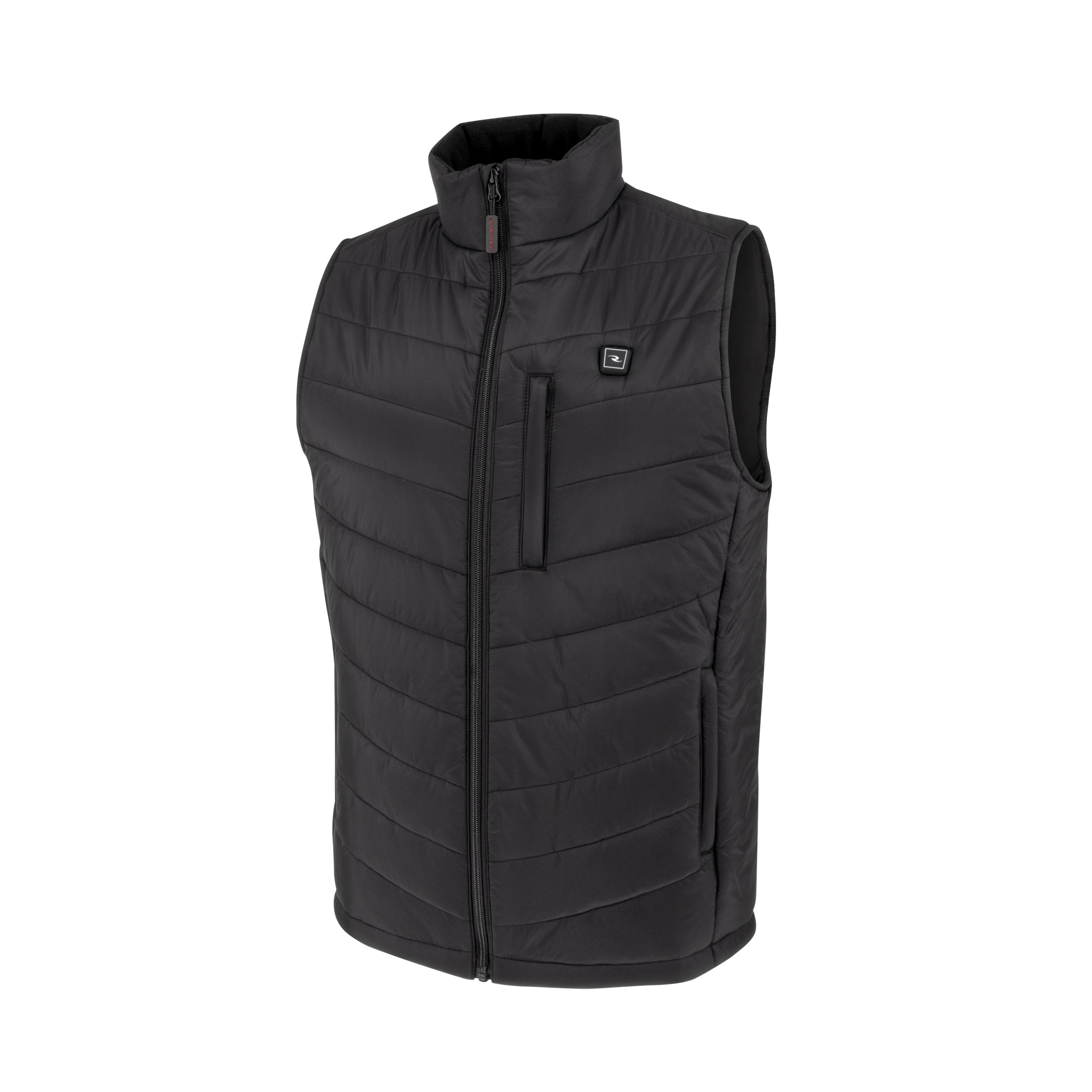 RHG-V200 Men's Heated Puffer Vest Kit with Battery - Black - Size 2X